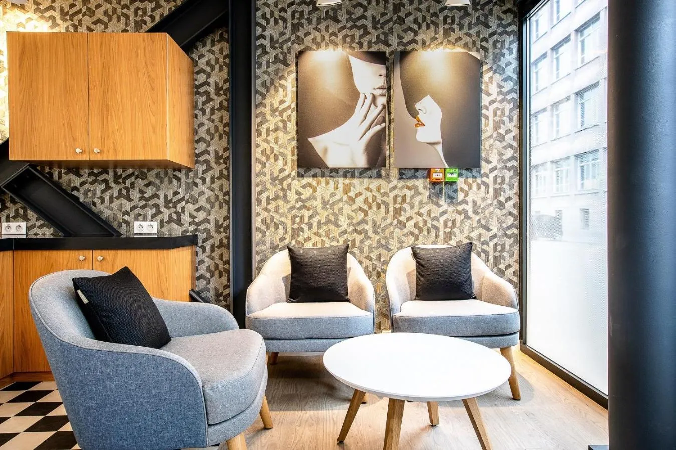 Lobby or reception in Hôtel Villa Eiffel Mademoiselle