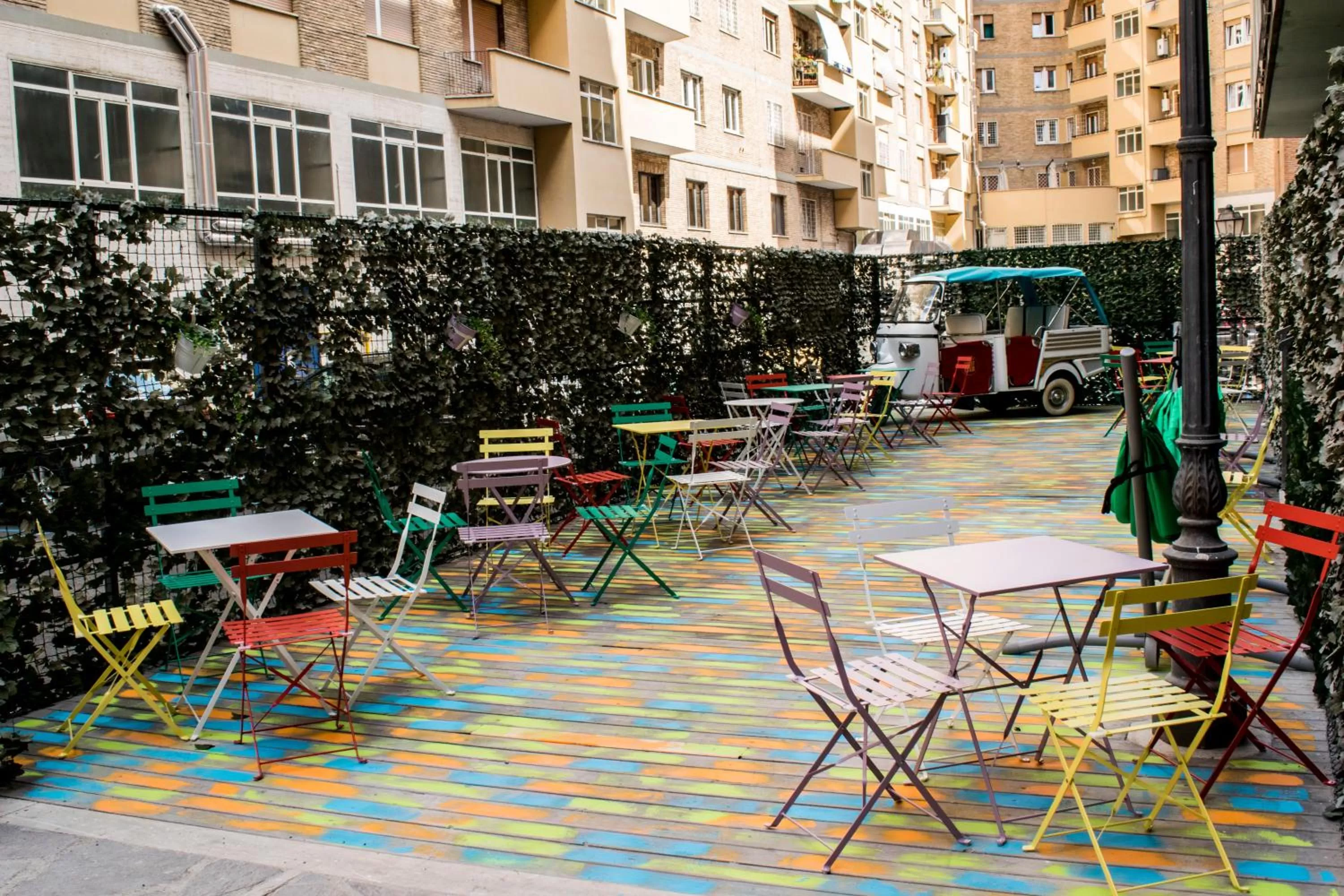 Patio in Hostel Trastevere