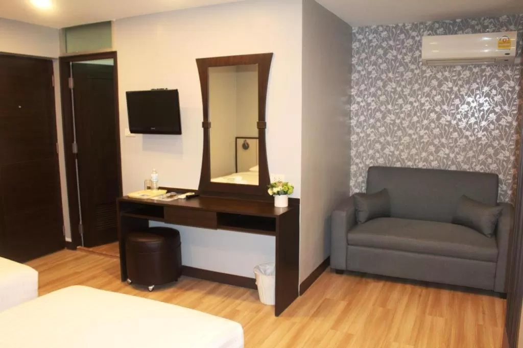 Bed in YWCA Hotel Bangkok