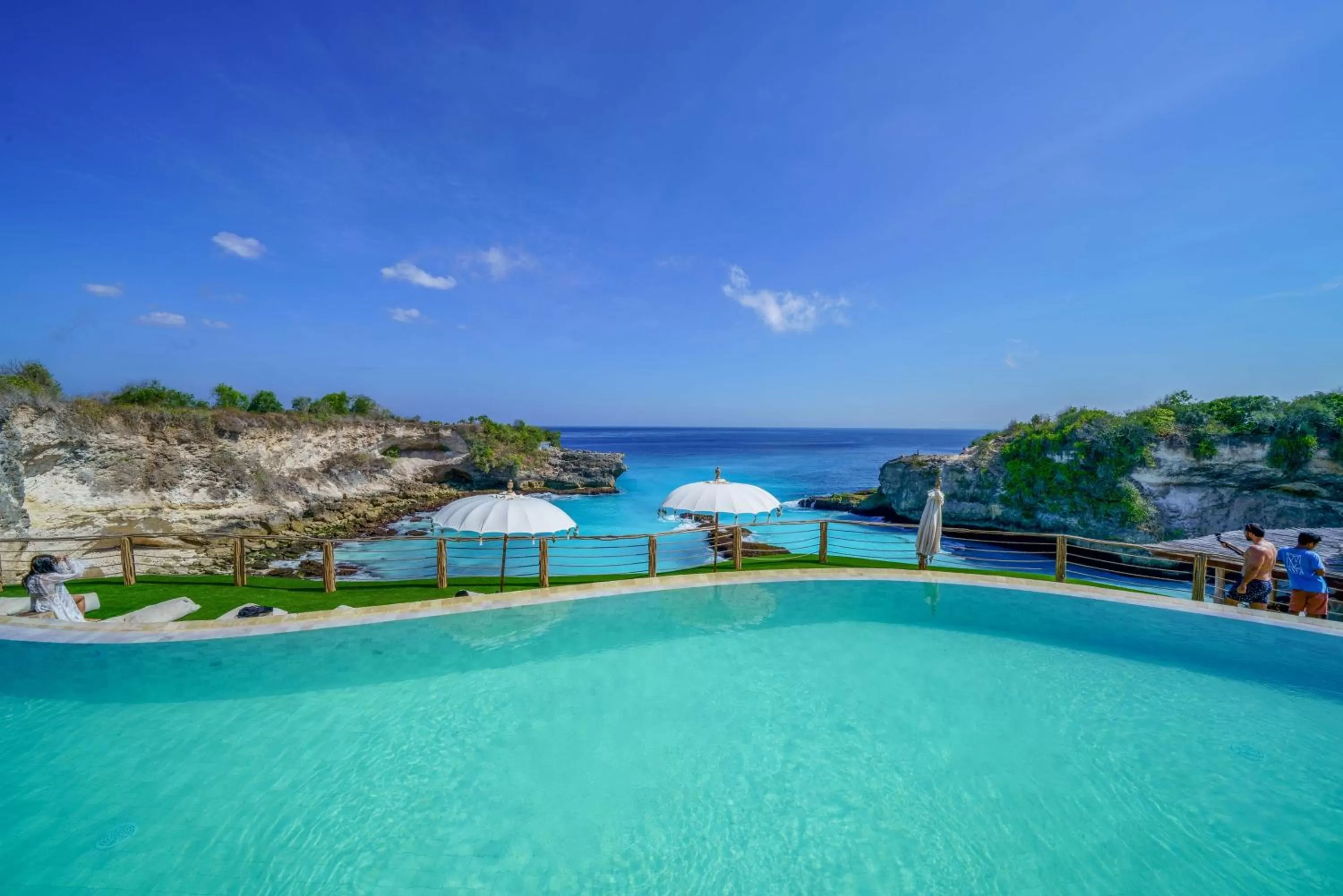 Pool view in Blue Lagoon Avia Villas