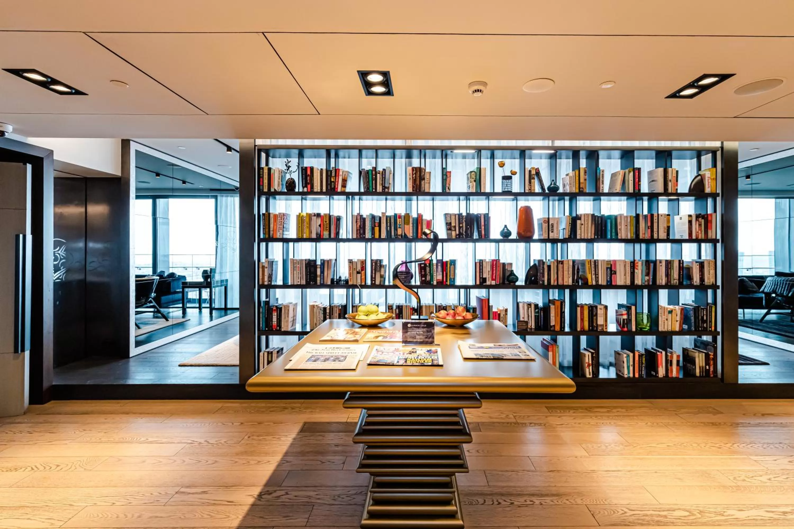 Library, Bed in Fairmont Quasar Istanbul Hotel