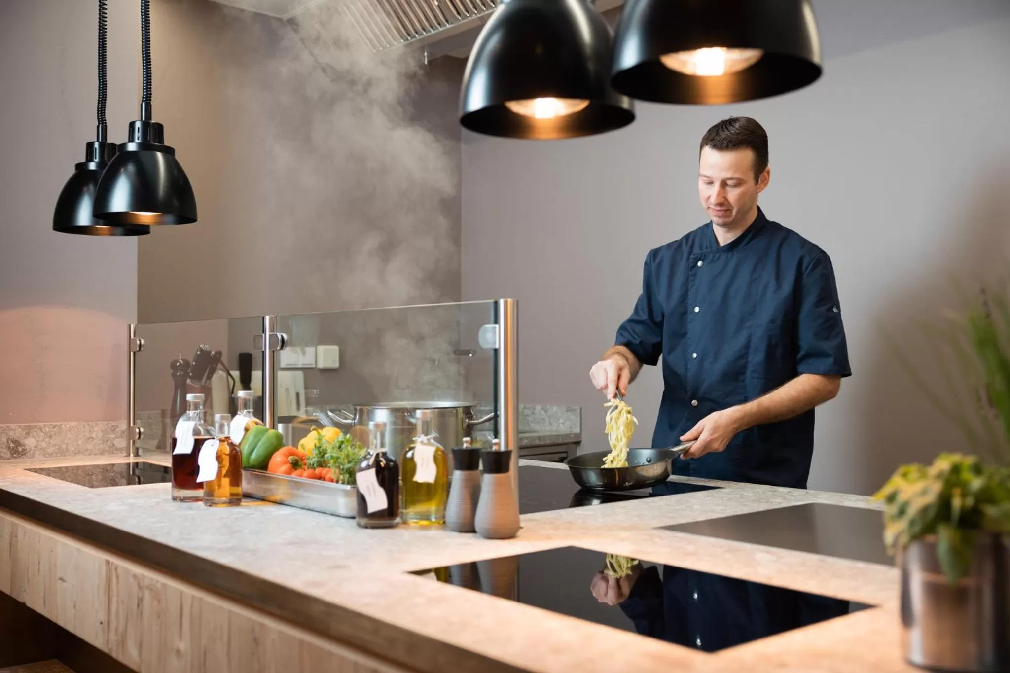 Kitchen or kitchenette in Hotel Kristall