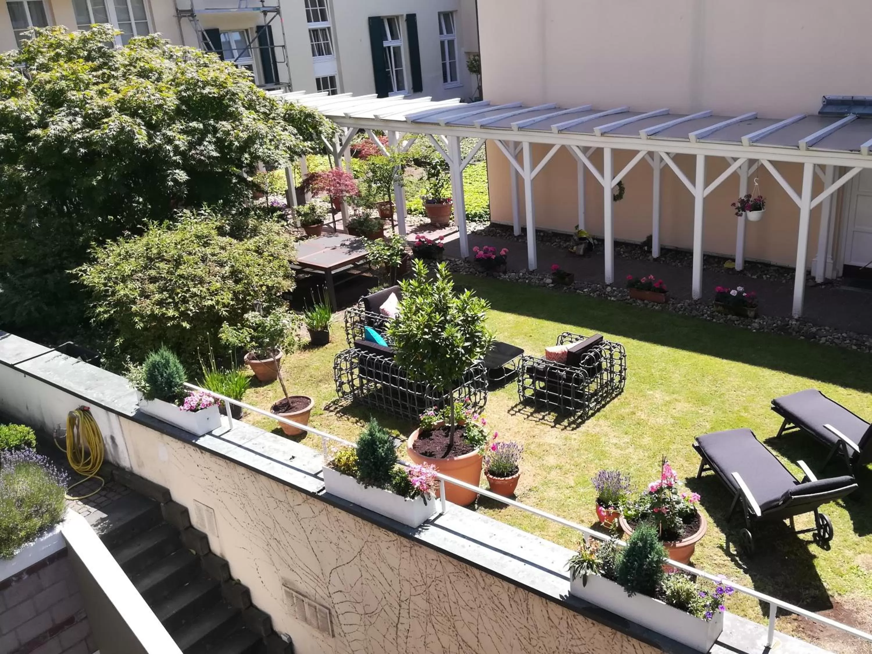 Garden view in Carlstadt Suites Düsseldorf