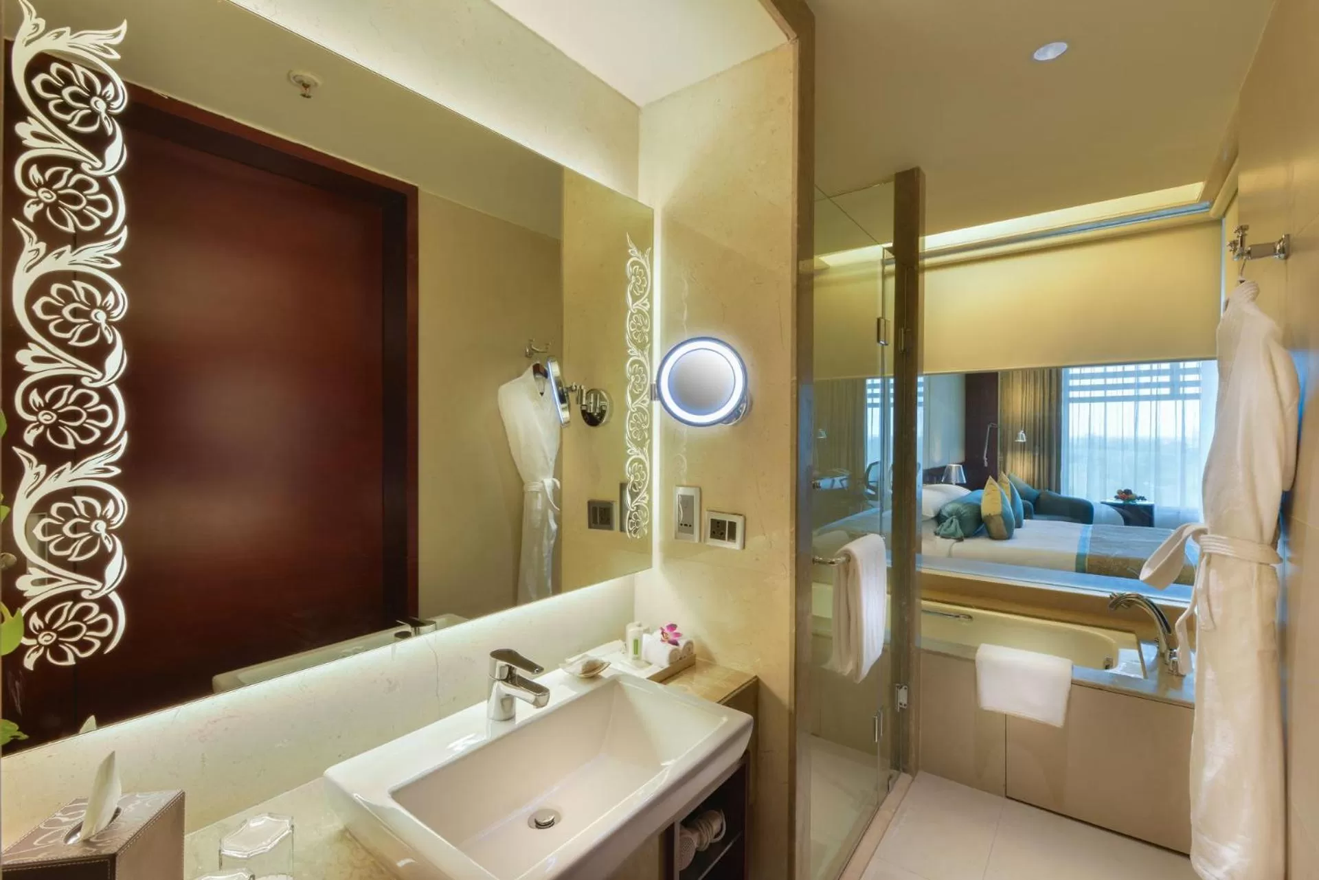 Bathroom in Crowne Plaza Ahmedabad City Centre by IHG
