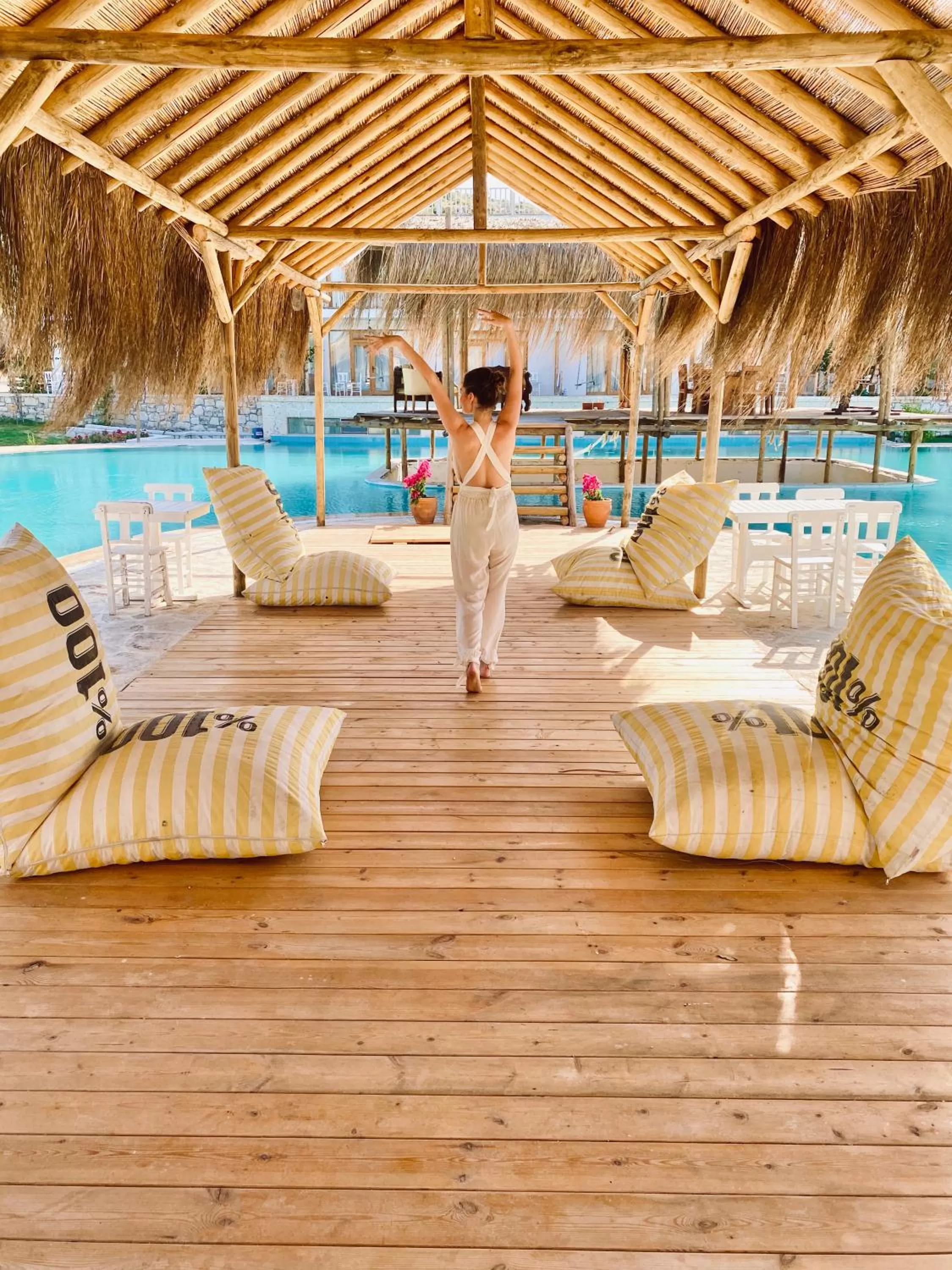 Balcony/Terrace in Alaçatı Barbarossa Hotel