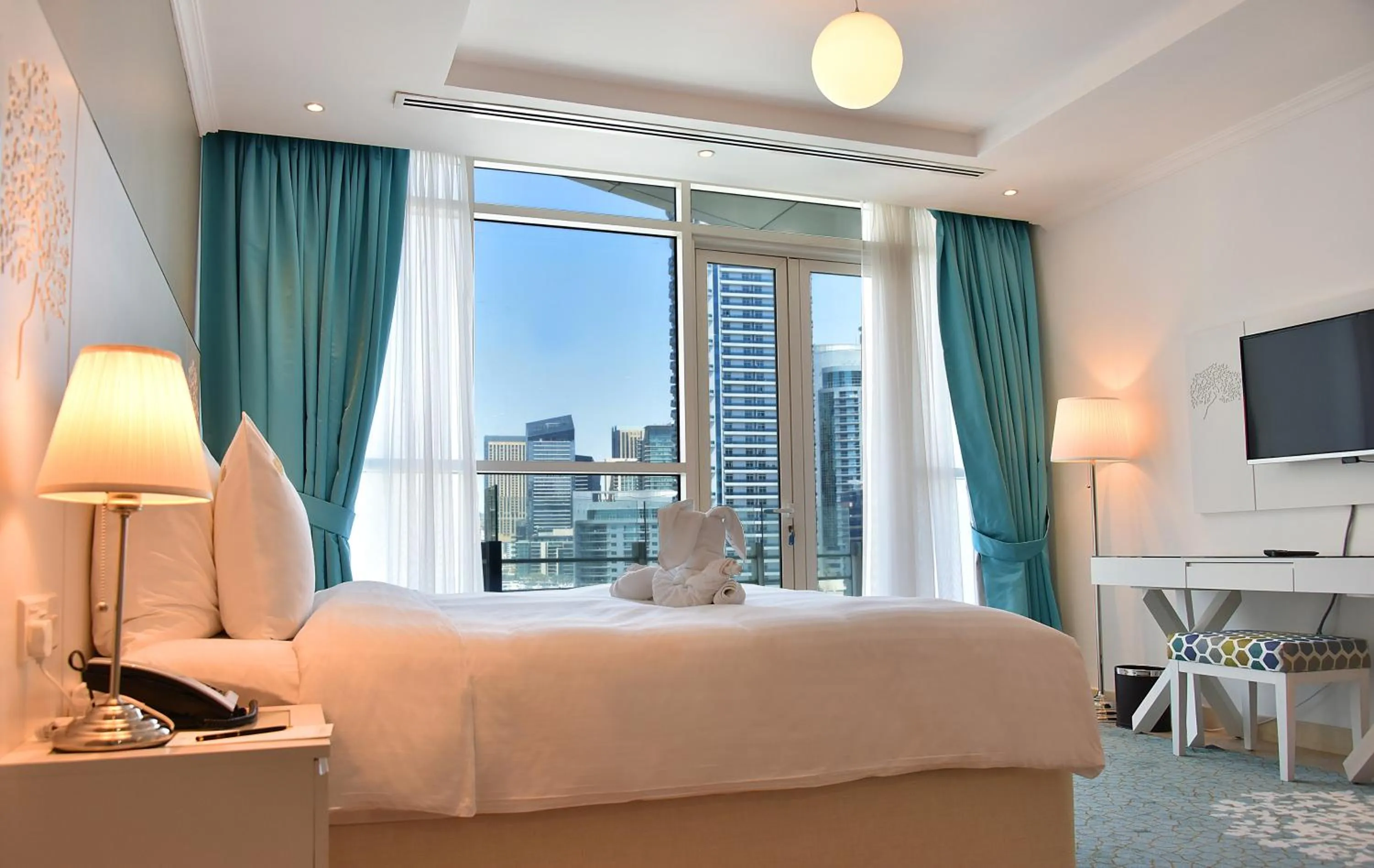 Bedroom, Bed in Jannah Marina Hotel Apartments