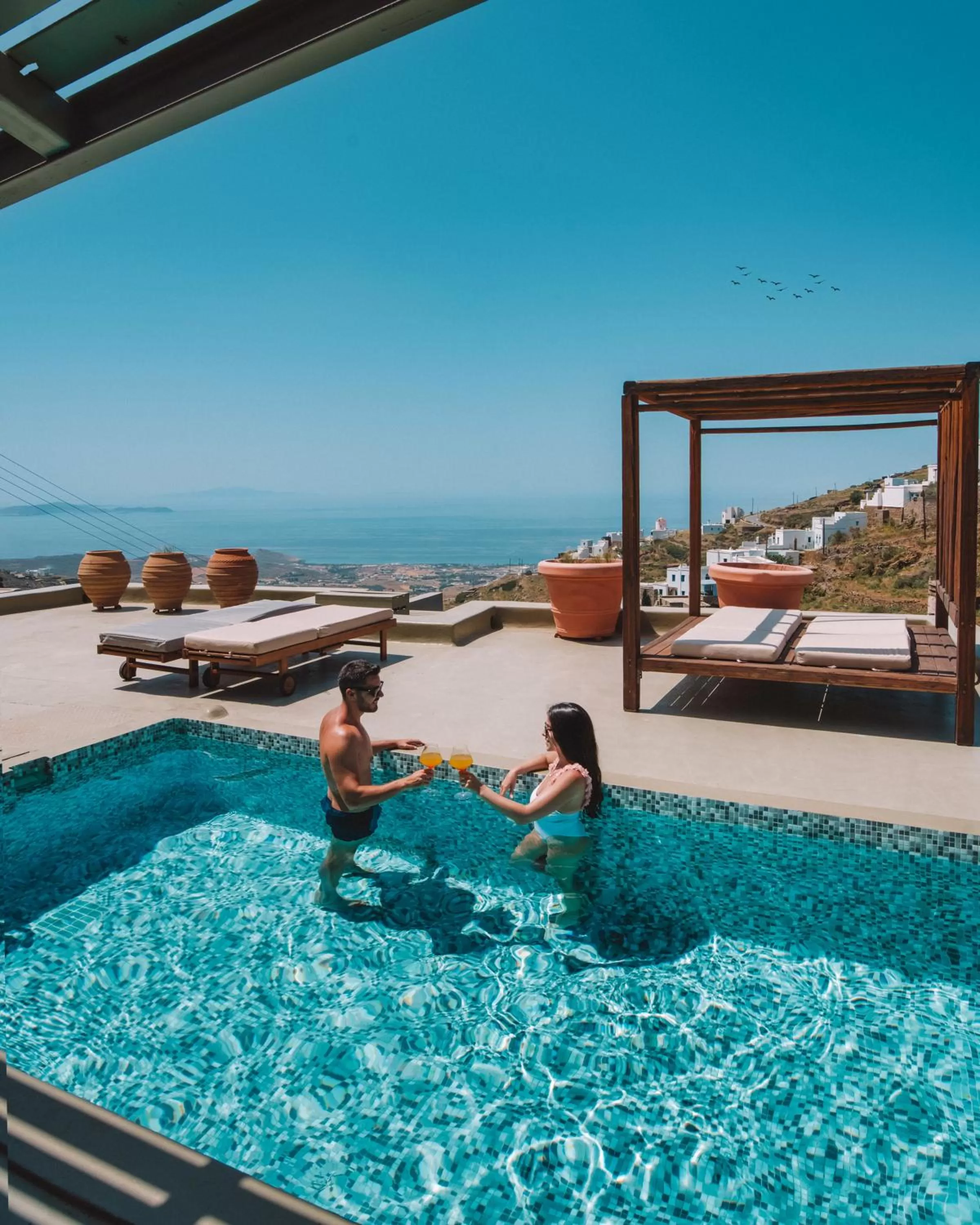 People in Aeolis Tinos Suites