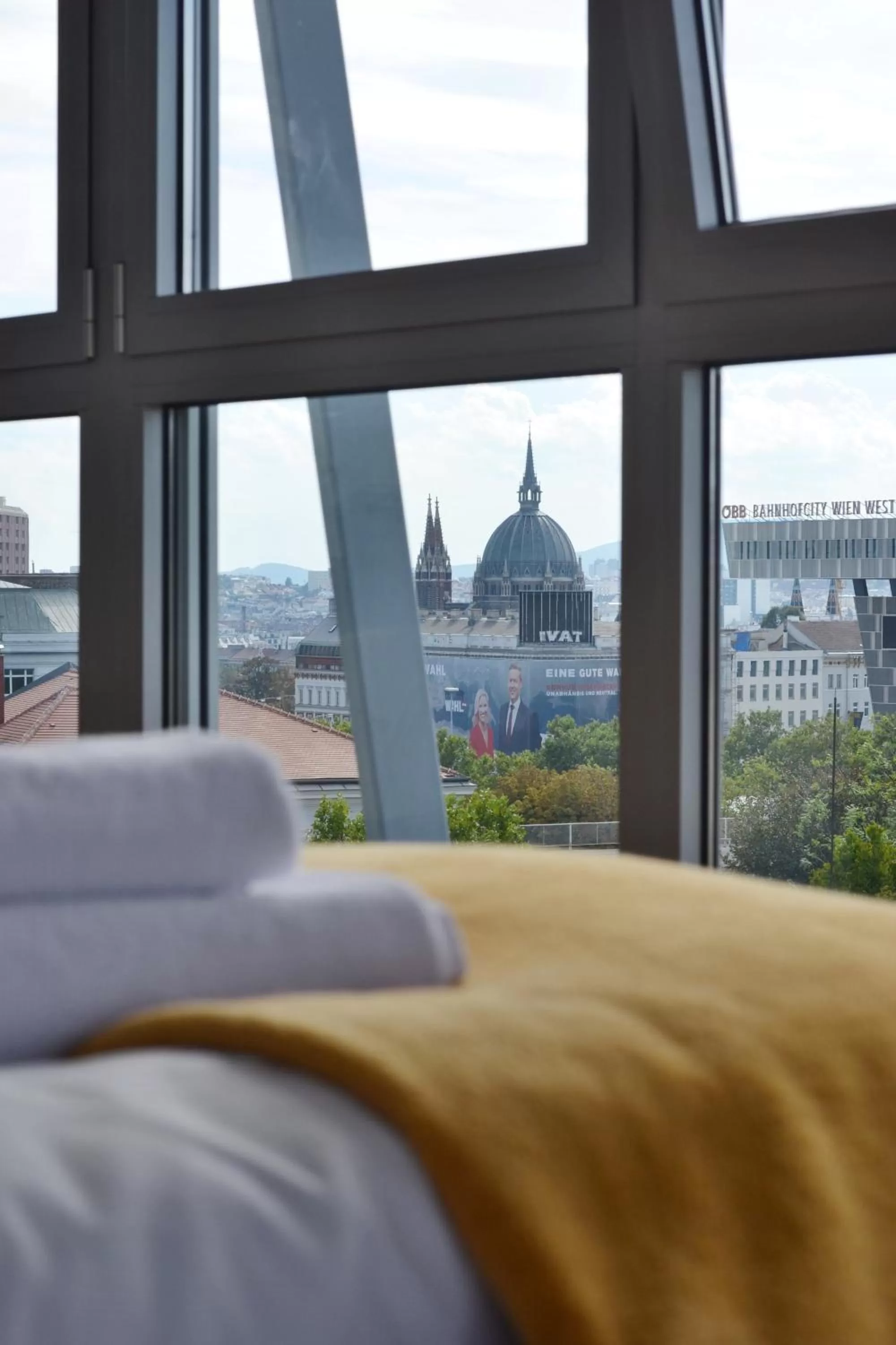 Bed in Apollo Hotel Vienna