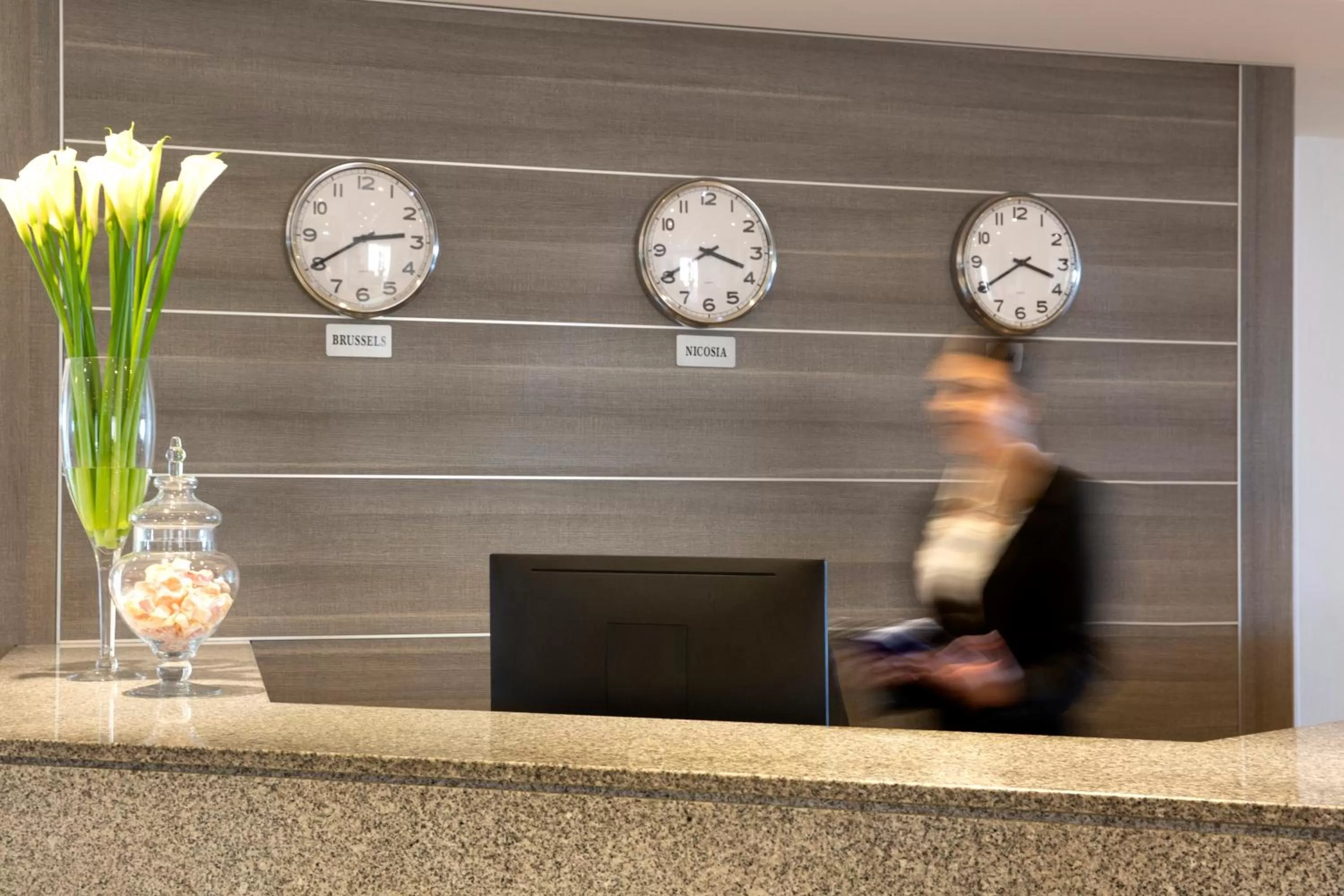 Staff in Harmony Bay Hotel