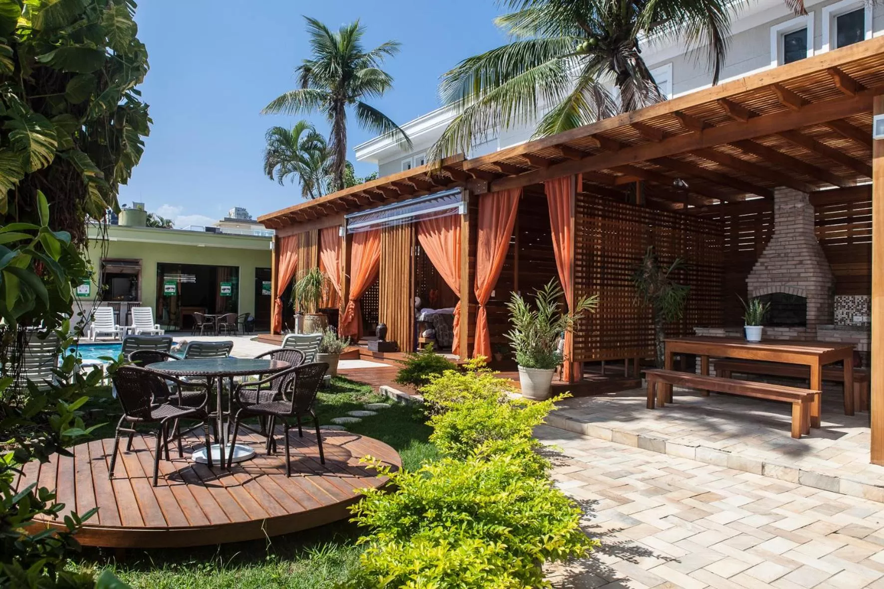 Patio in Hotel Vicino al Mare - Frente mar