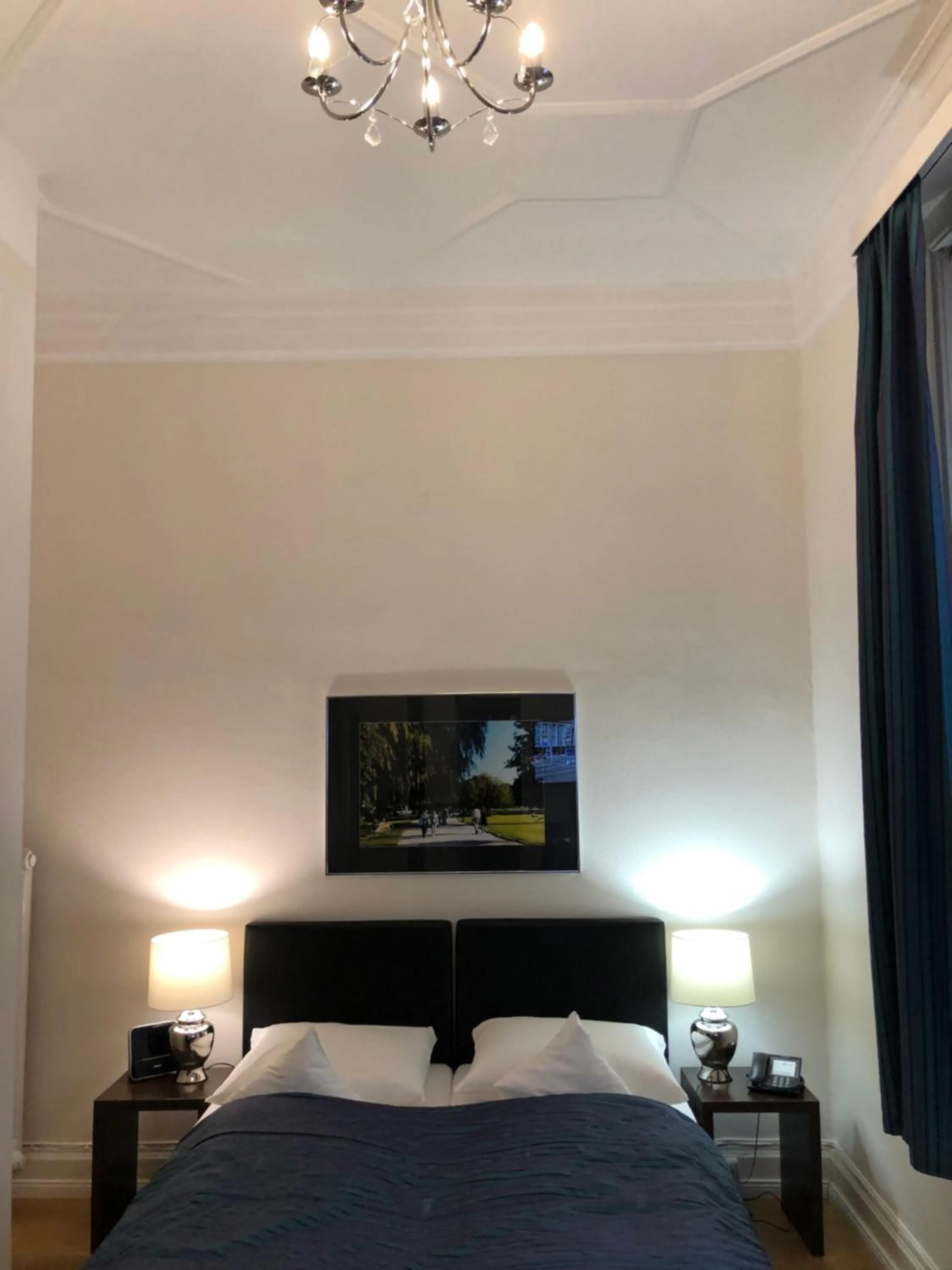 Bed in Hotel Wagner im Dammtorpalais