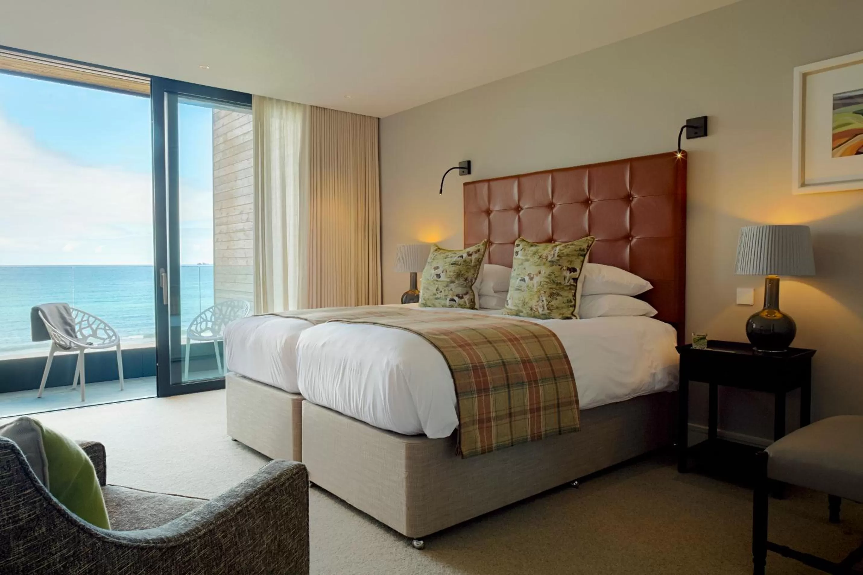 Bed in Carbis Bay and Spa Hotel