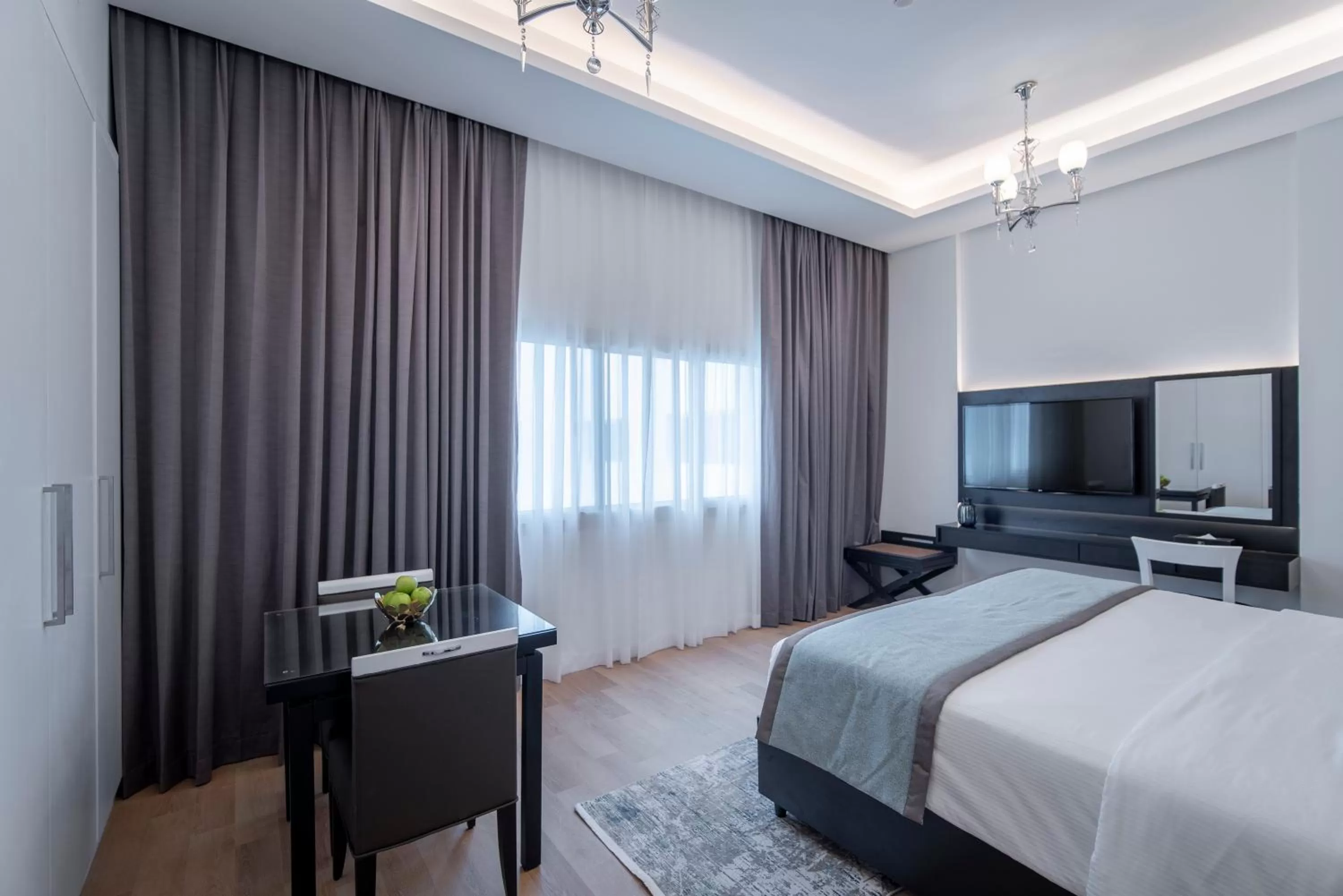 Bed in Rose Garden Hotel Apartments - Al Barsha, Near Metro Station