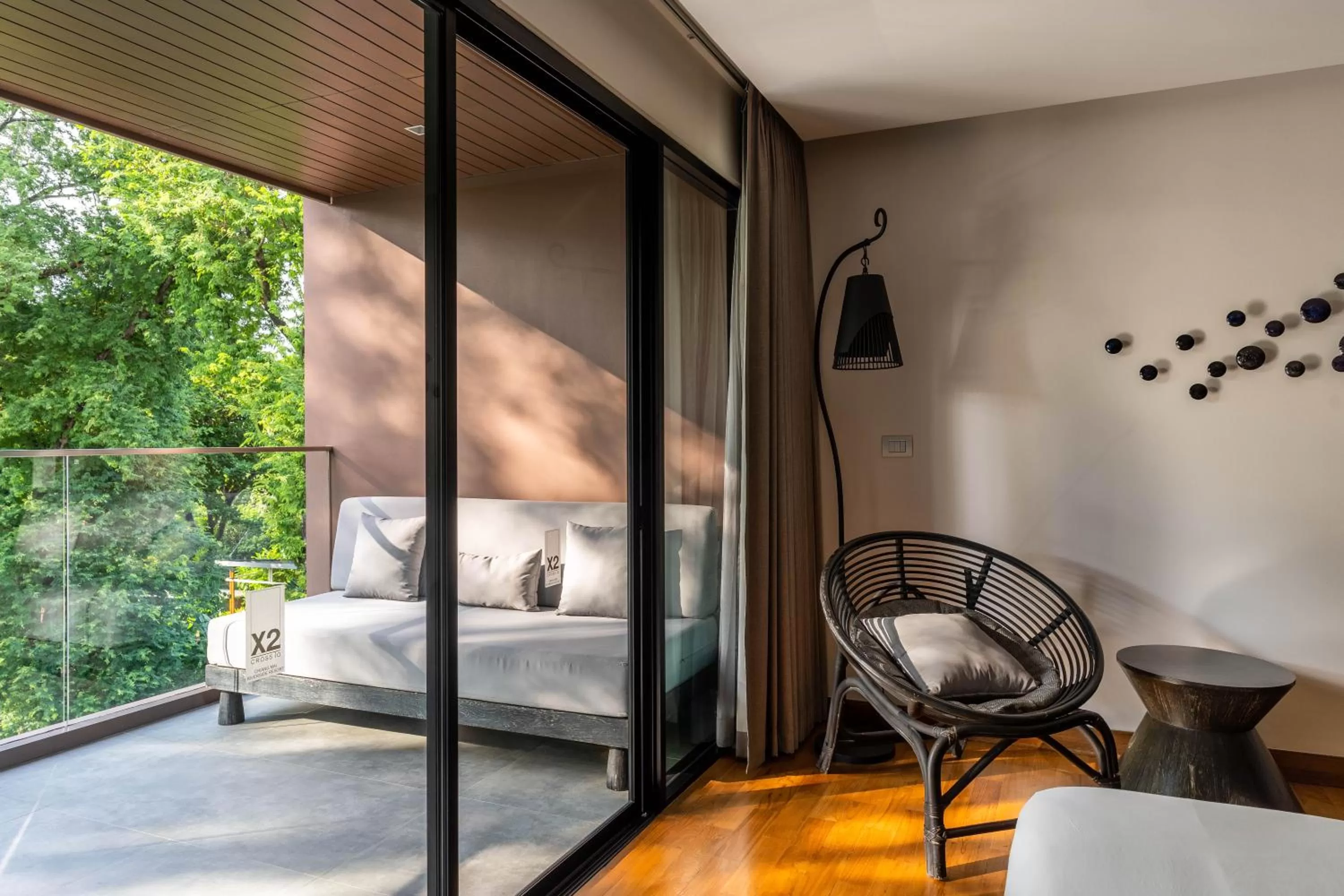 Balcony/Terrace, Bed in Cross Chiang Mai Riverside