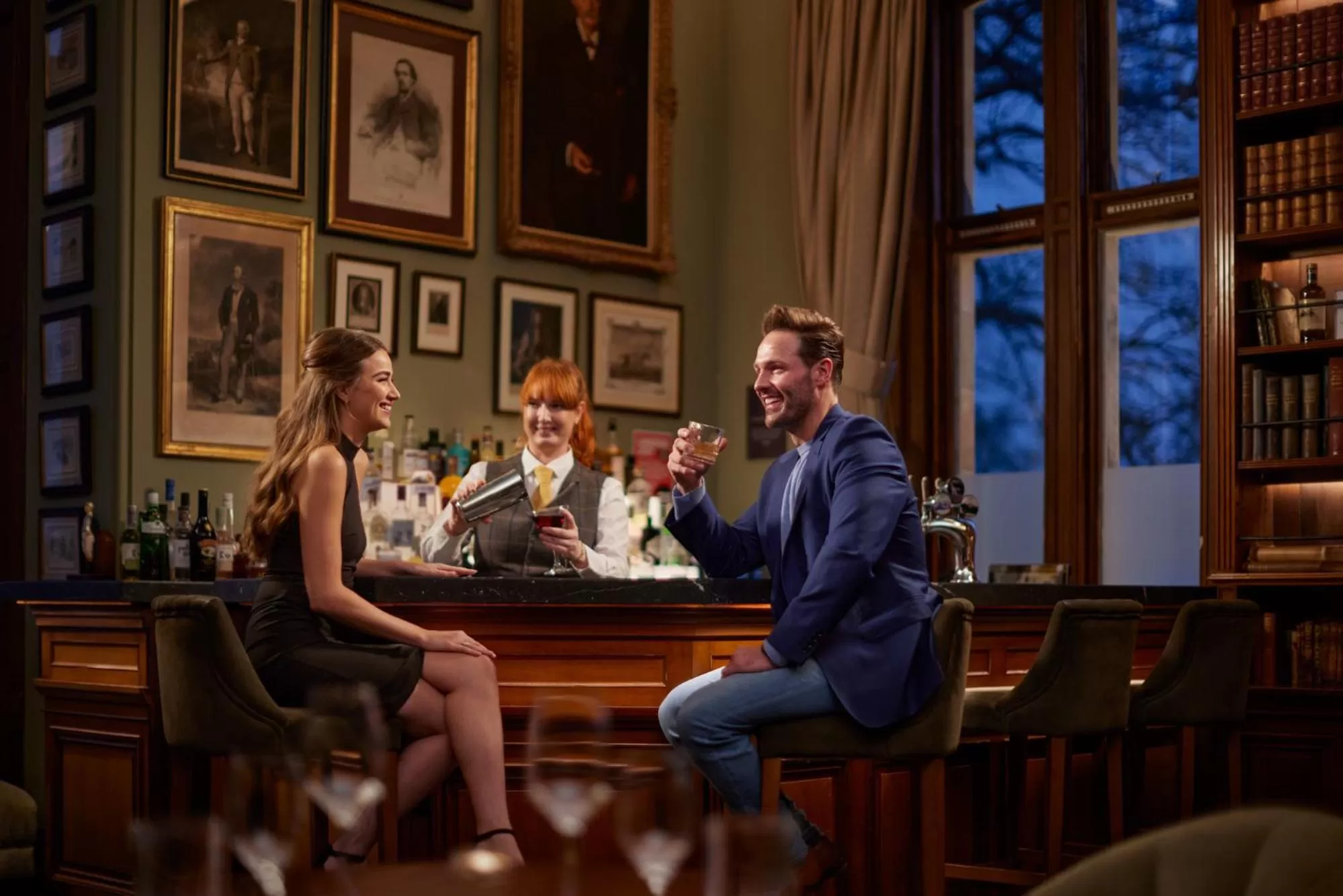 Lounge or bar in SCHLOSS Roxburghe, part of Destination by Hyatt