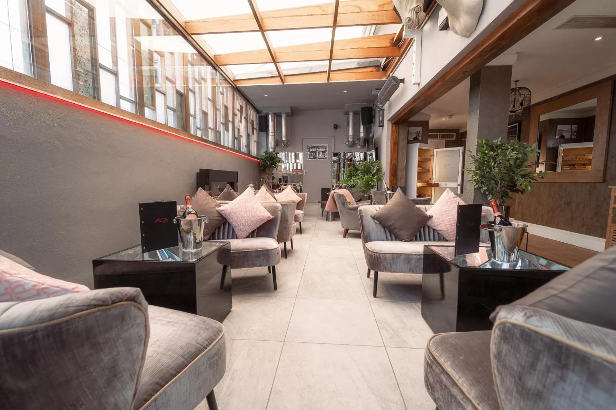 Seating area in Karma Sanctum Soho Hotel