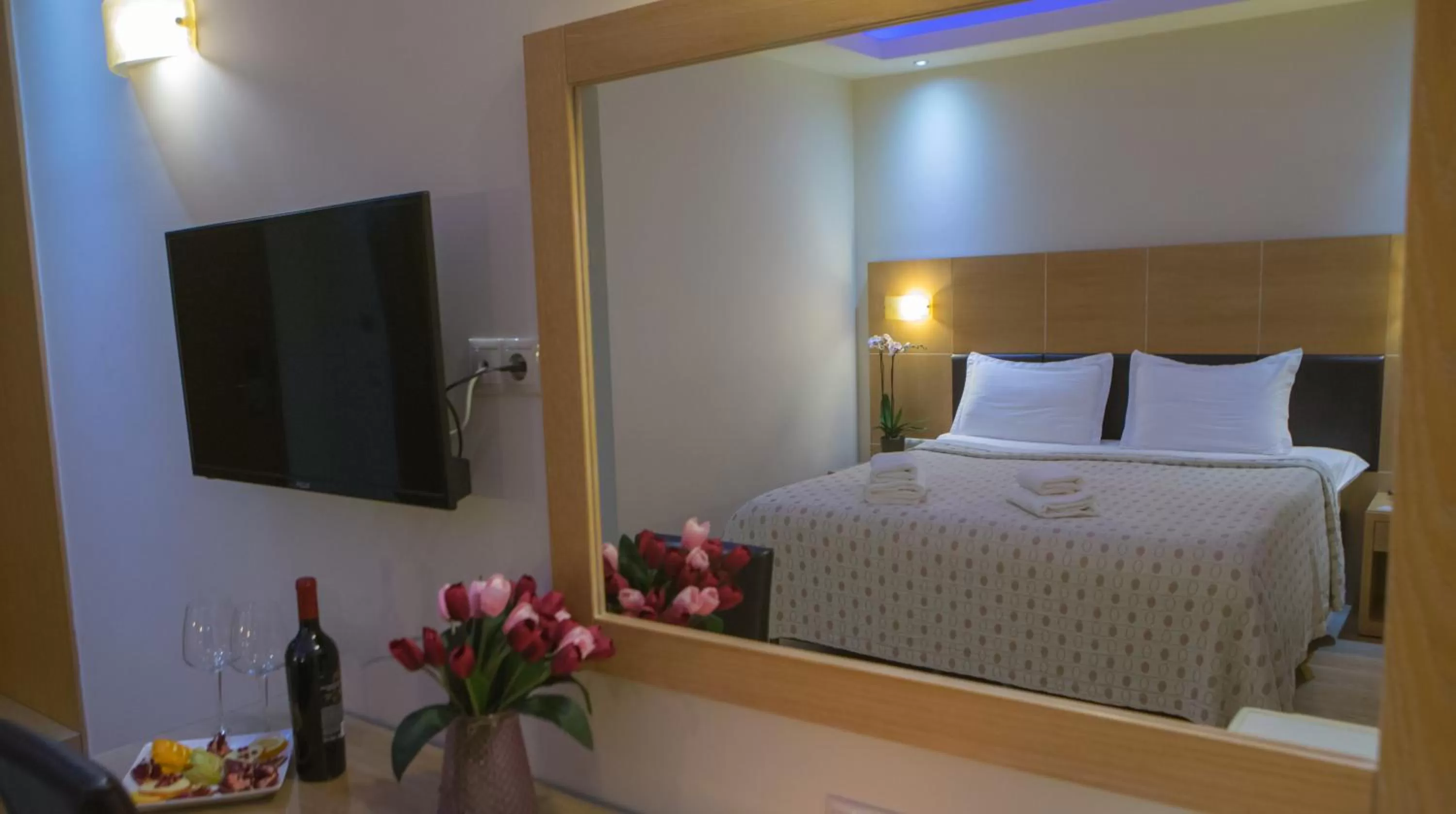 Bed in Pantelidis Hotel & Spa