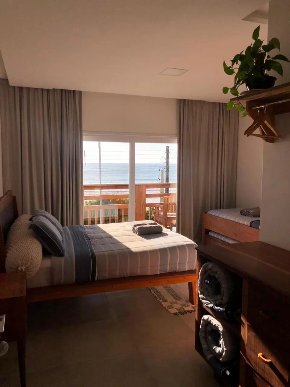 Bed in Pousada Casa Albatross