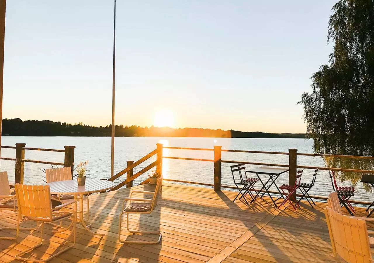Balcony/Terrace in Villa Fryksta
