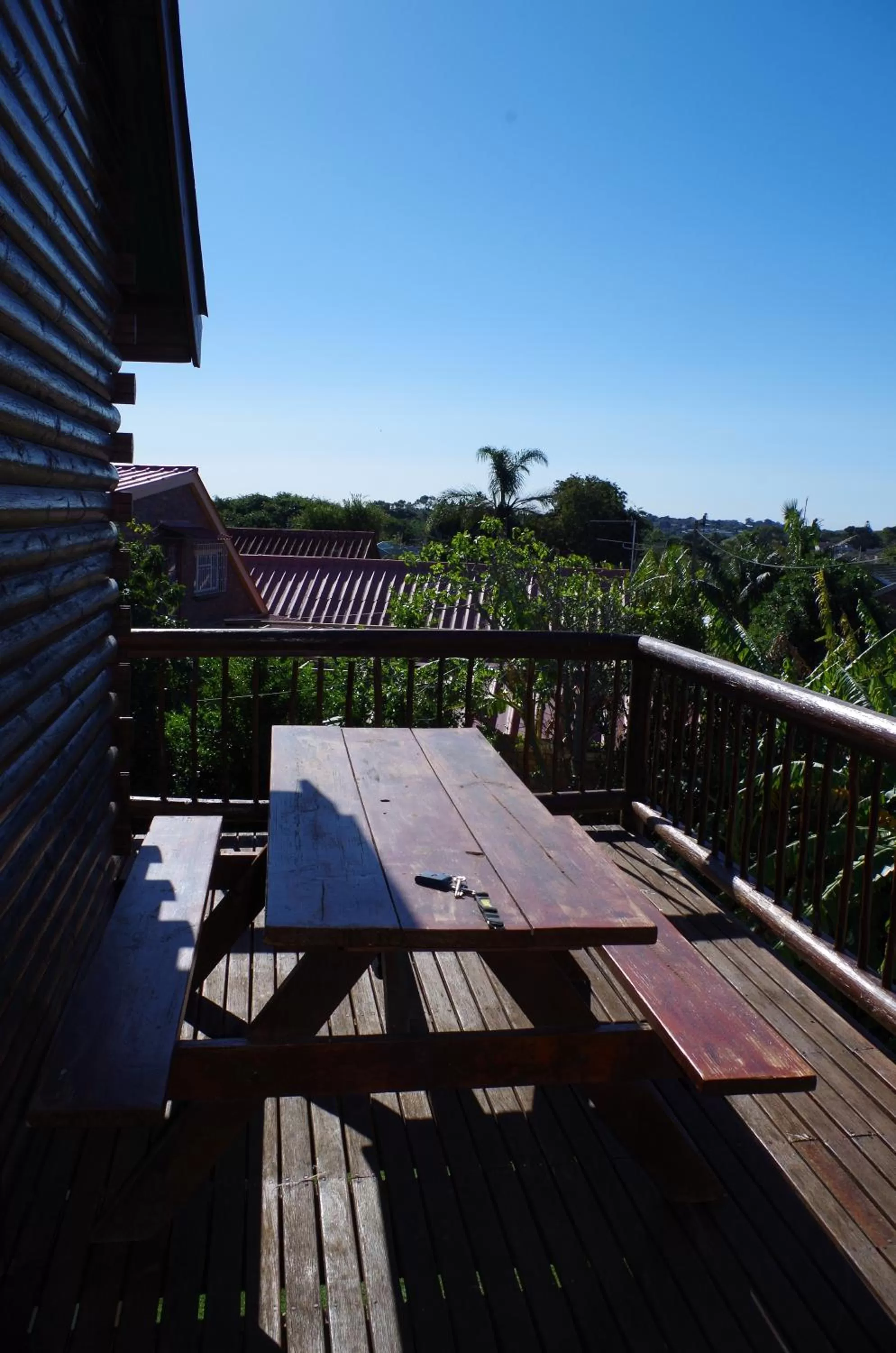 Balcony/Terrace in Tertia's Logcabin