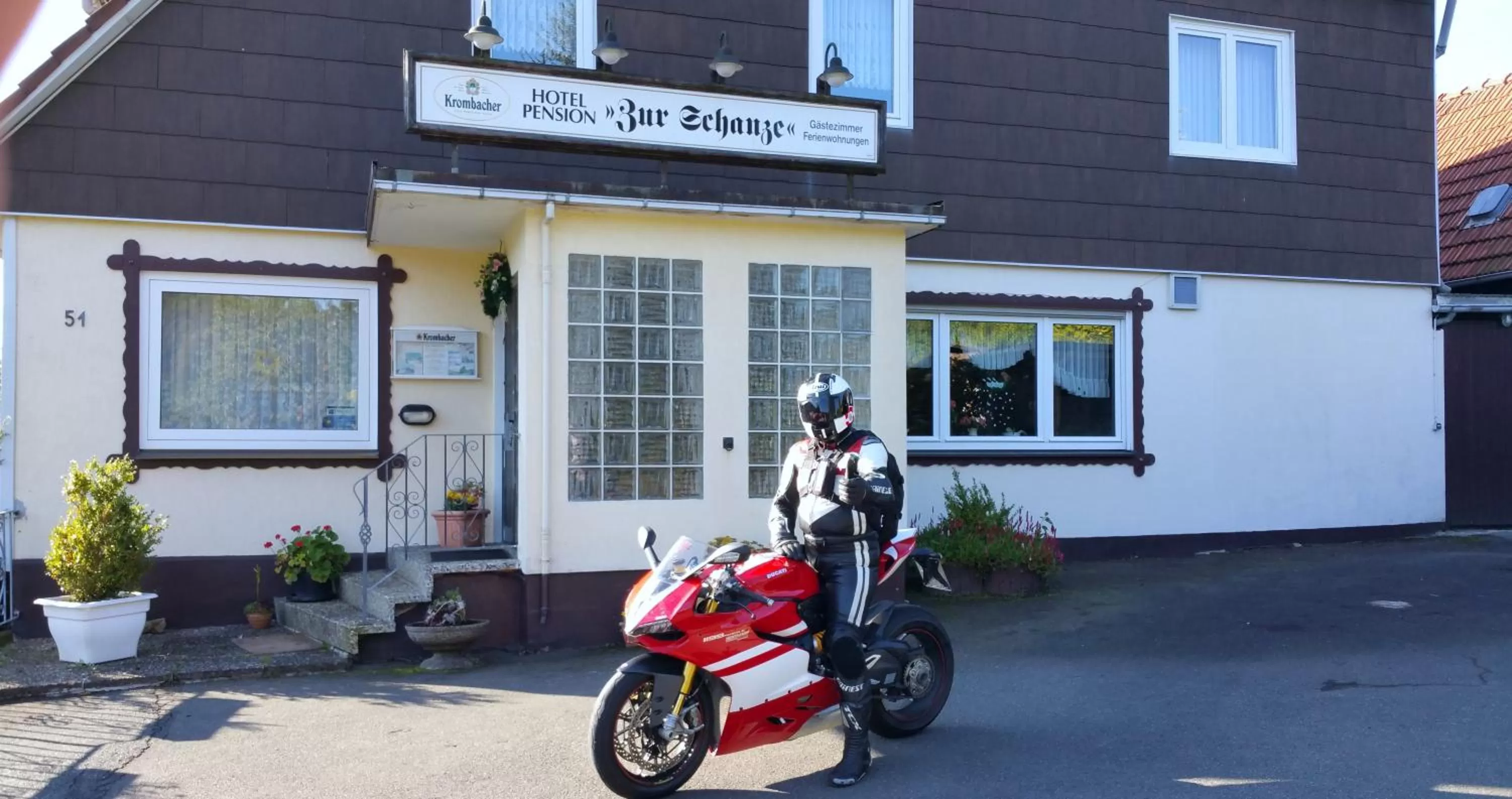 Garden view in Hotel Zur Schanze