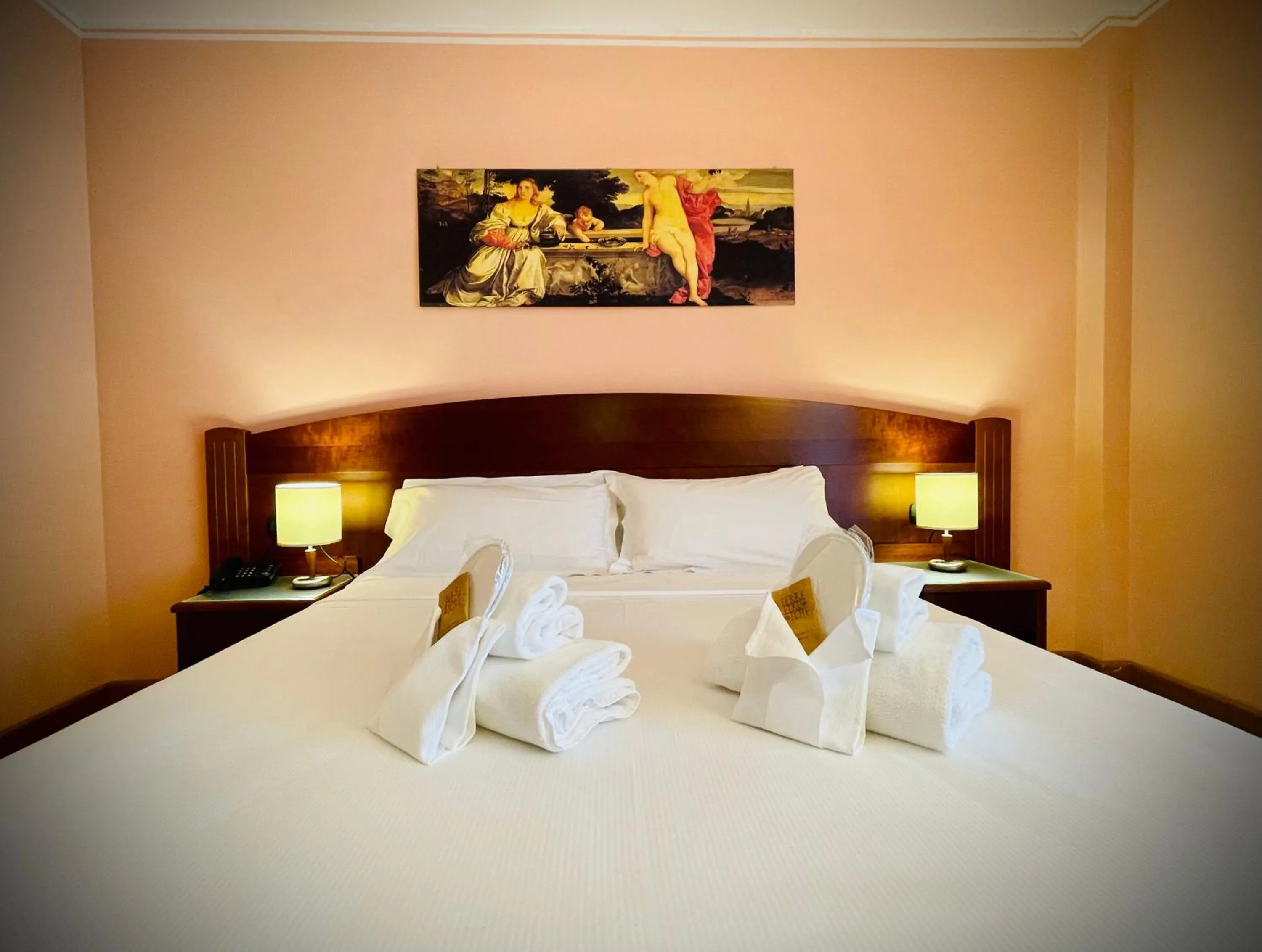 Bed in Hotel Hermitage