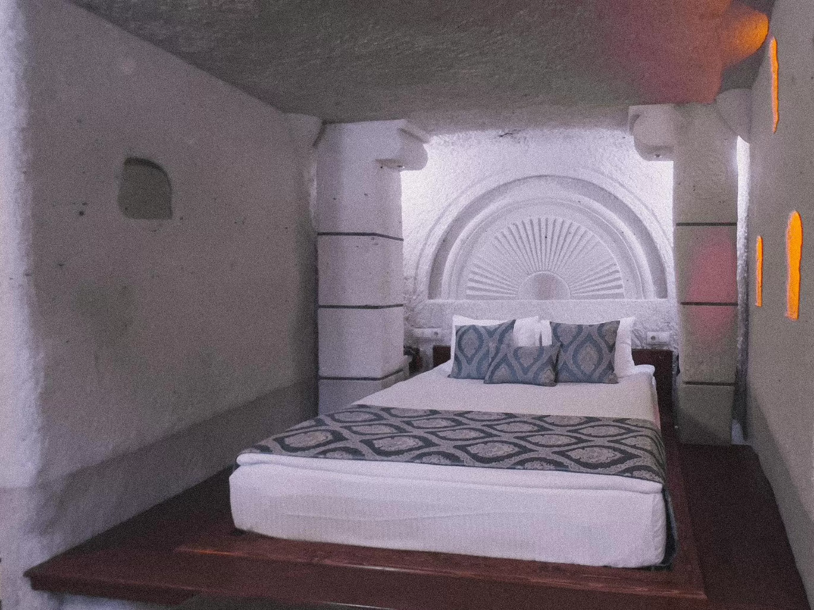 Bed in Local Cave House