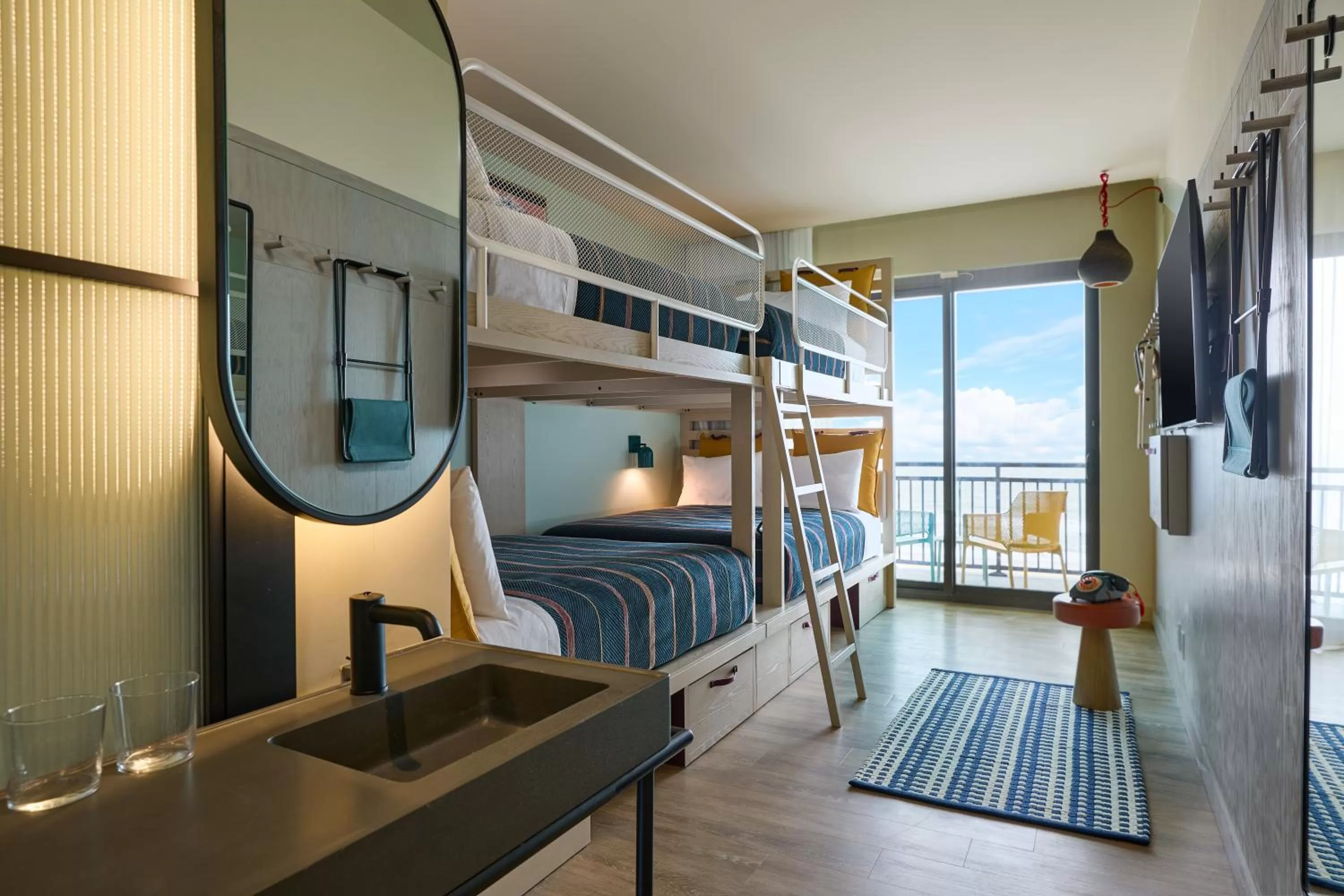Photo of the whole room, Bed in Moxy Virginia Beach Oceanfront