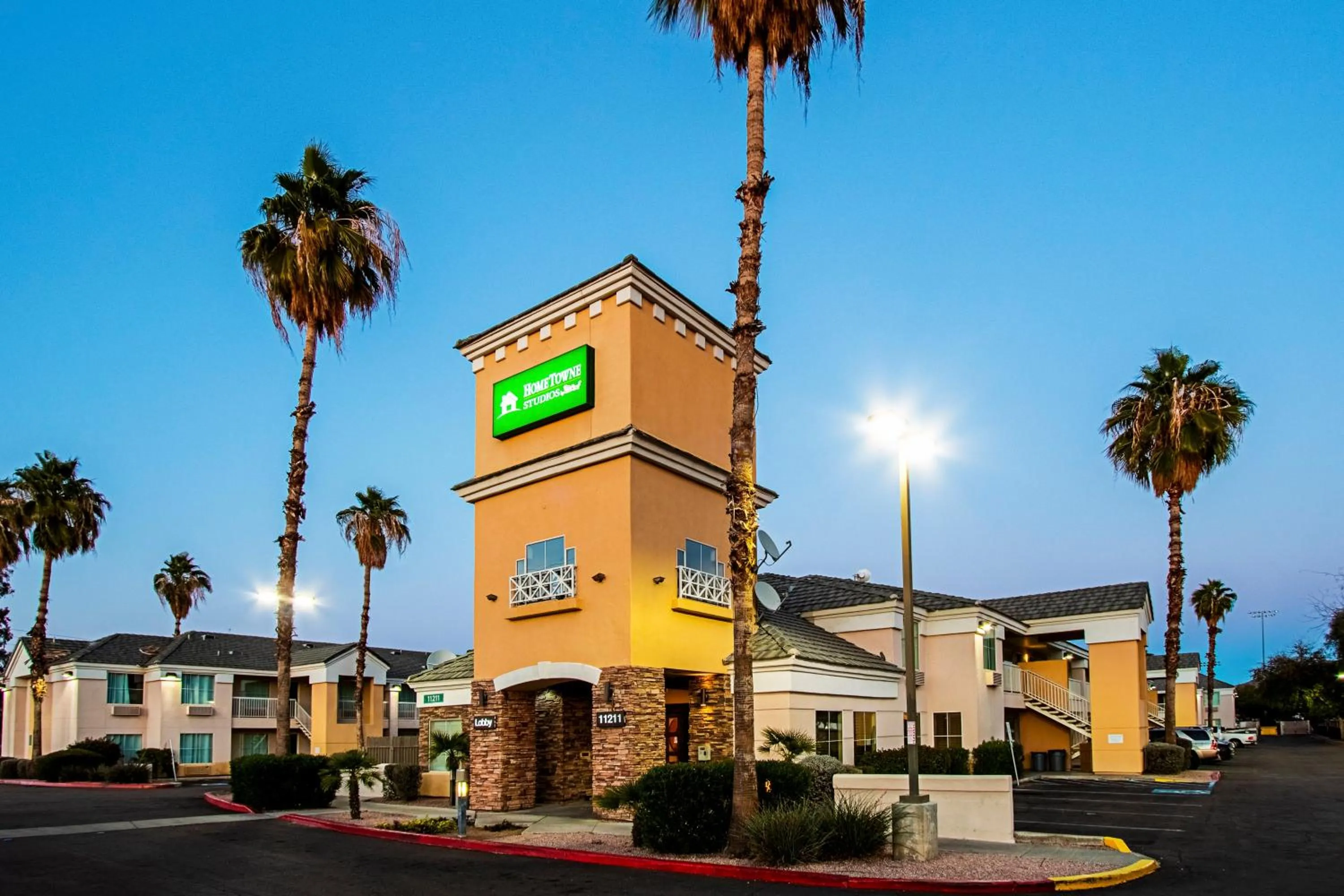 Property building in HomeTowne Studios by Red Roof Phoenix - Black Canyon Highway