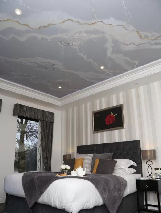 Bed in The Old Hall Hotel