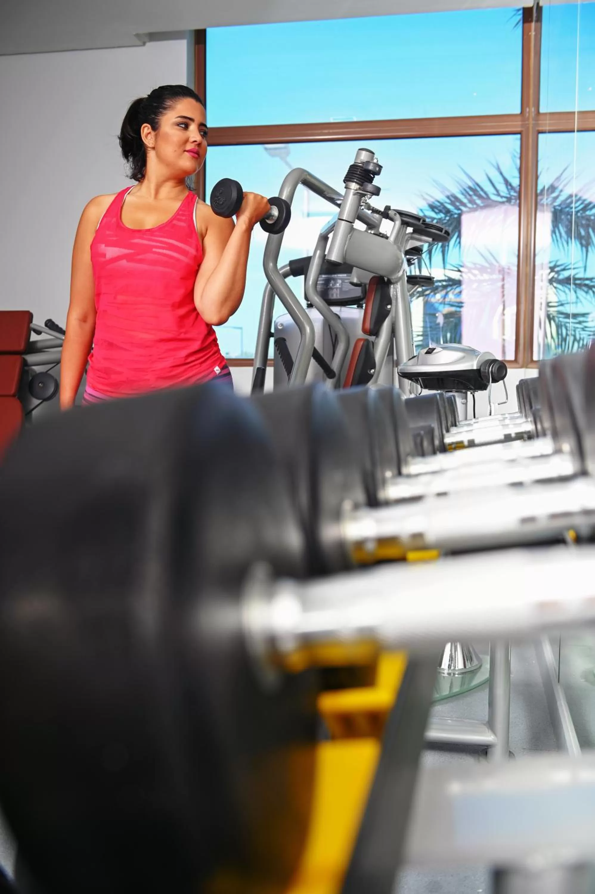 Fitness centre/facilities in Meshal Hotel