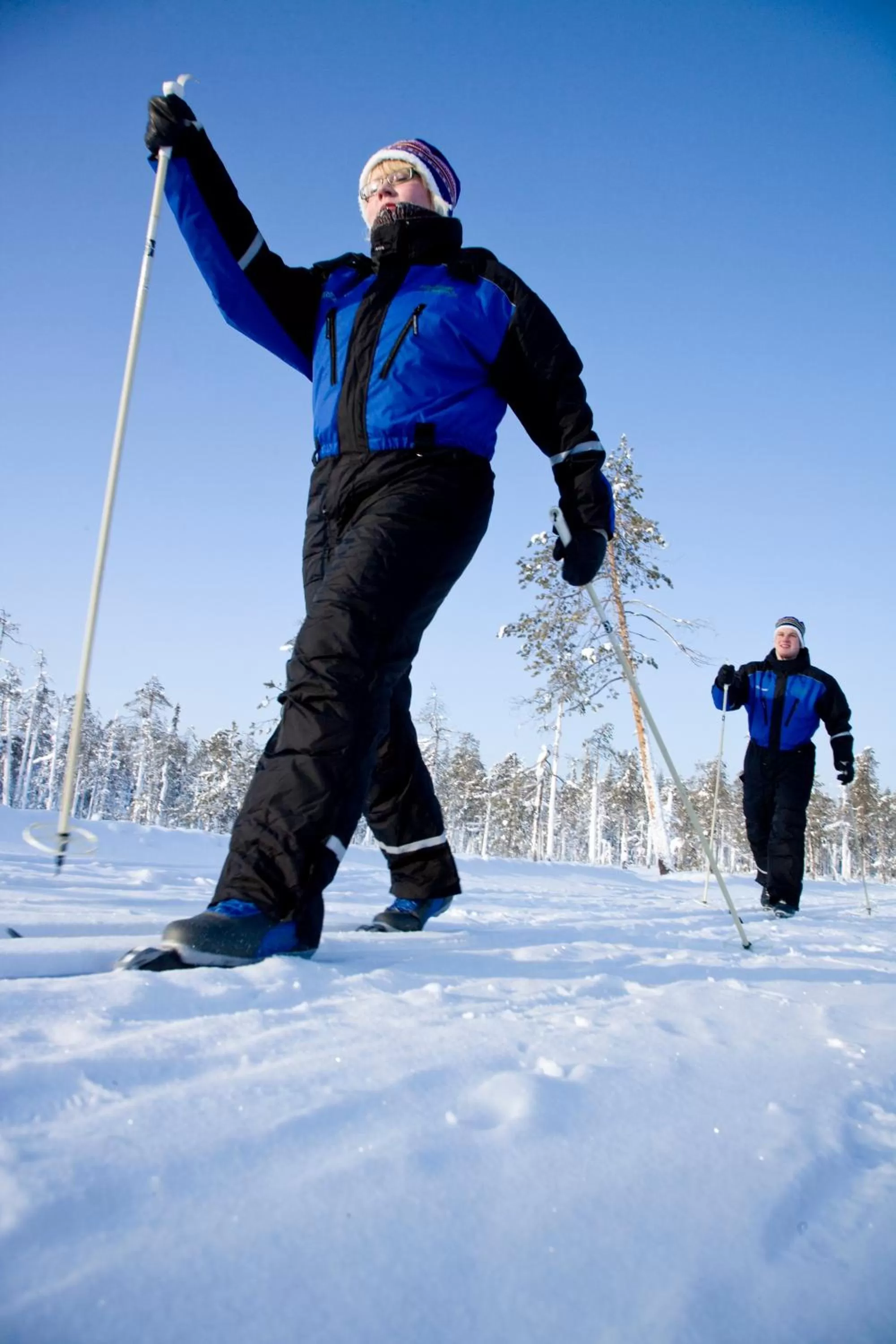 People in Santa Claus Holiday Village