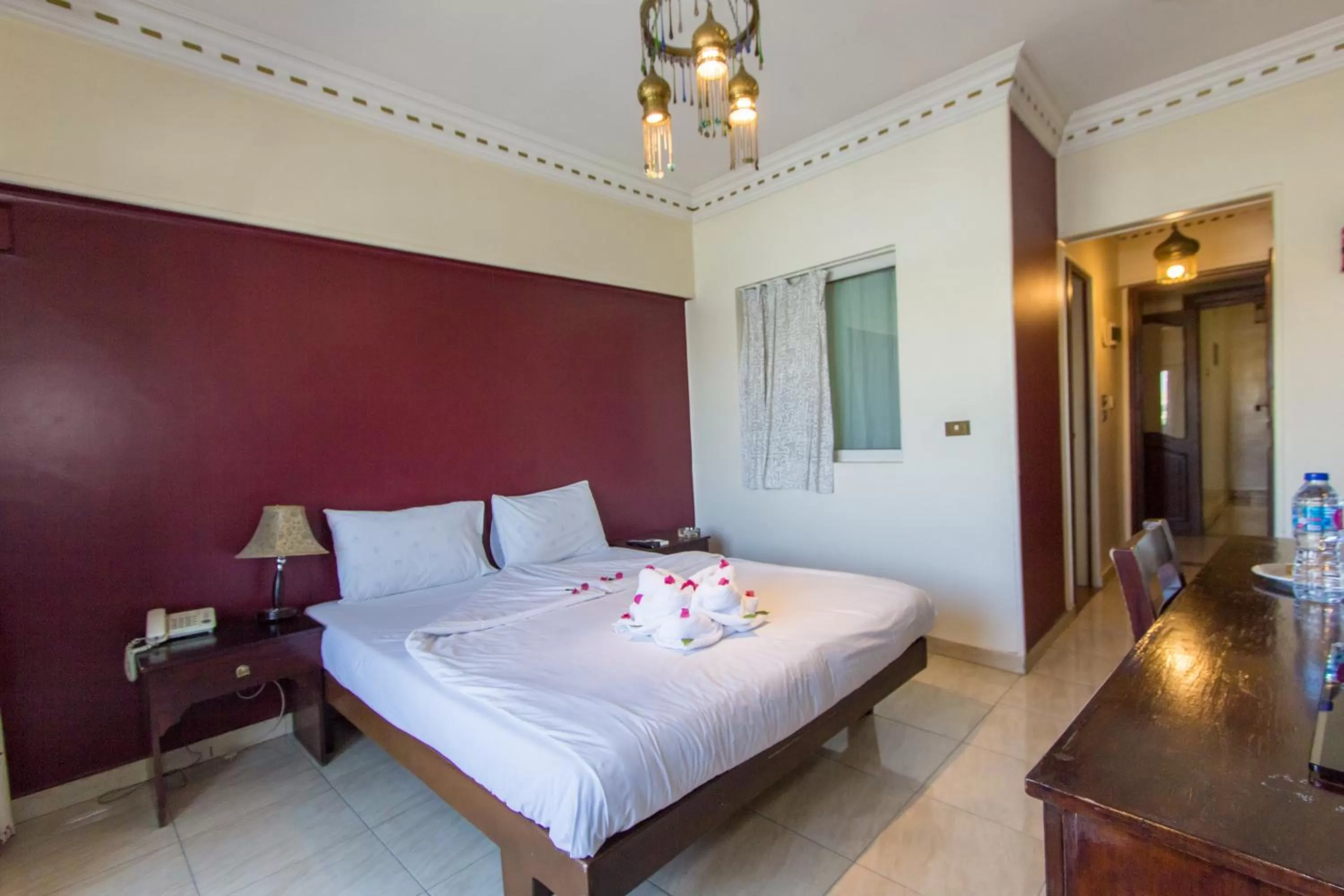 Bed in Philae Hotel Aswan