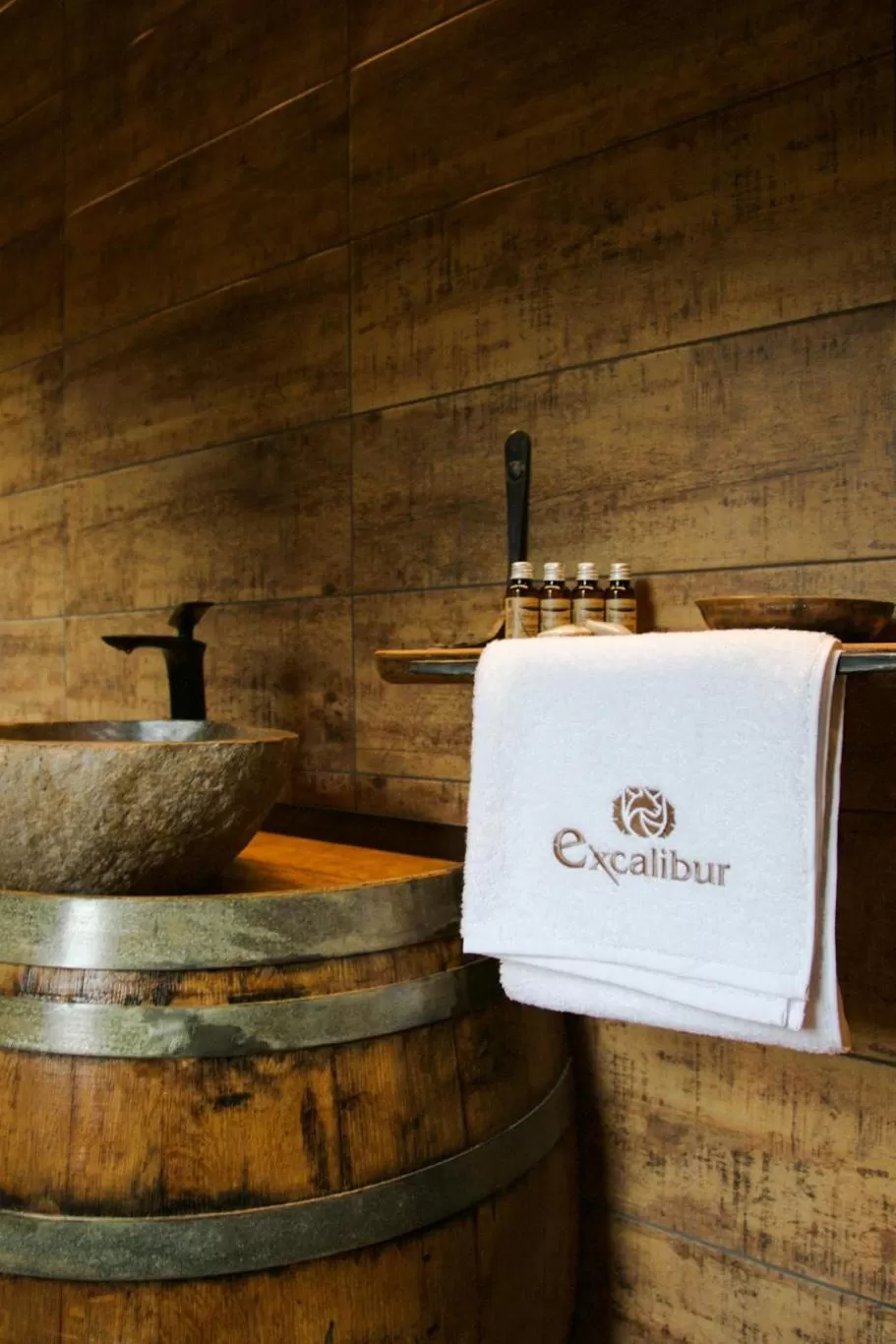 Bathroom in Excalibur miniHotel