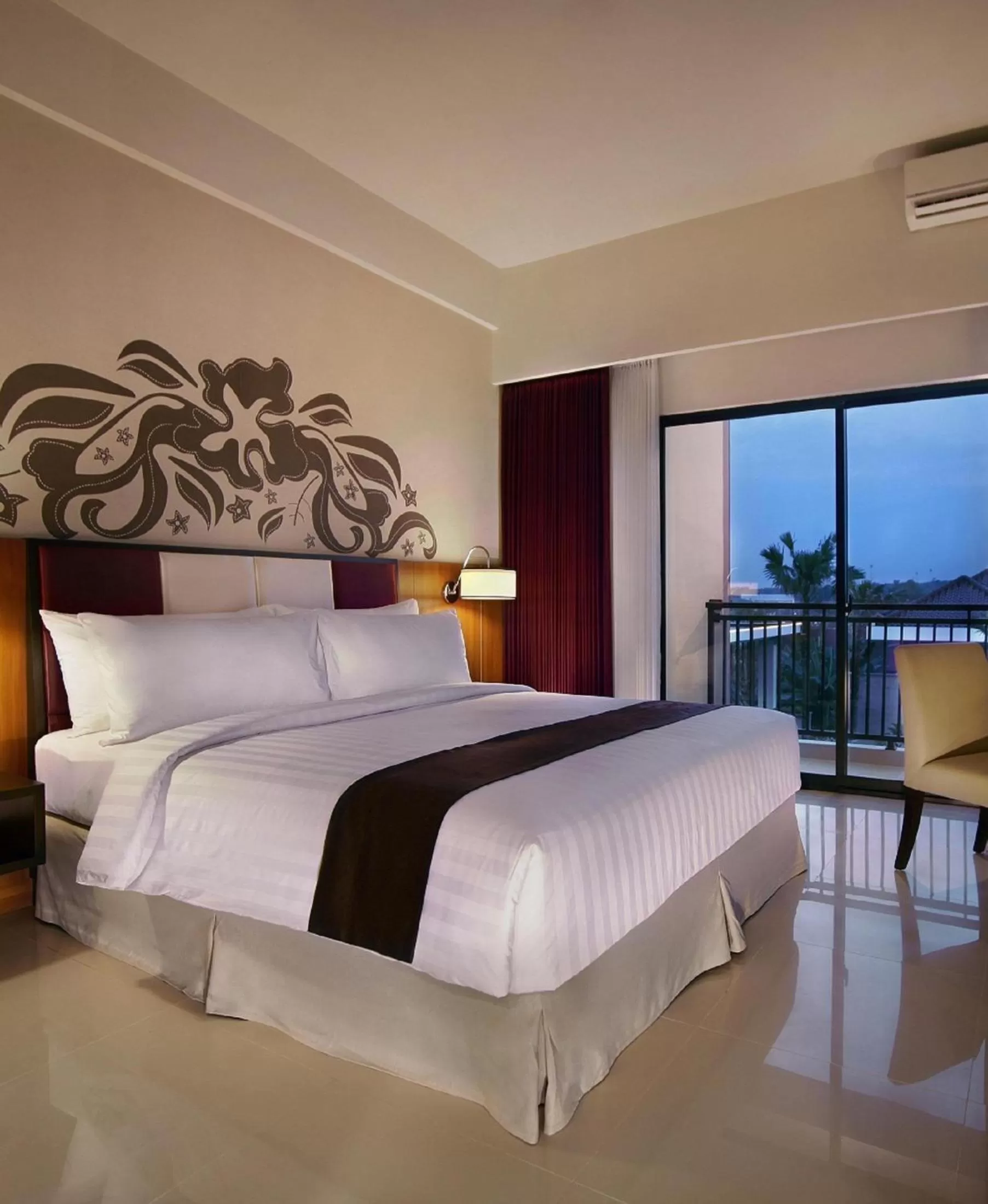 Decorative detail, Bed in Aston Bojonegoro City Hotel