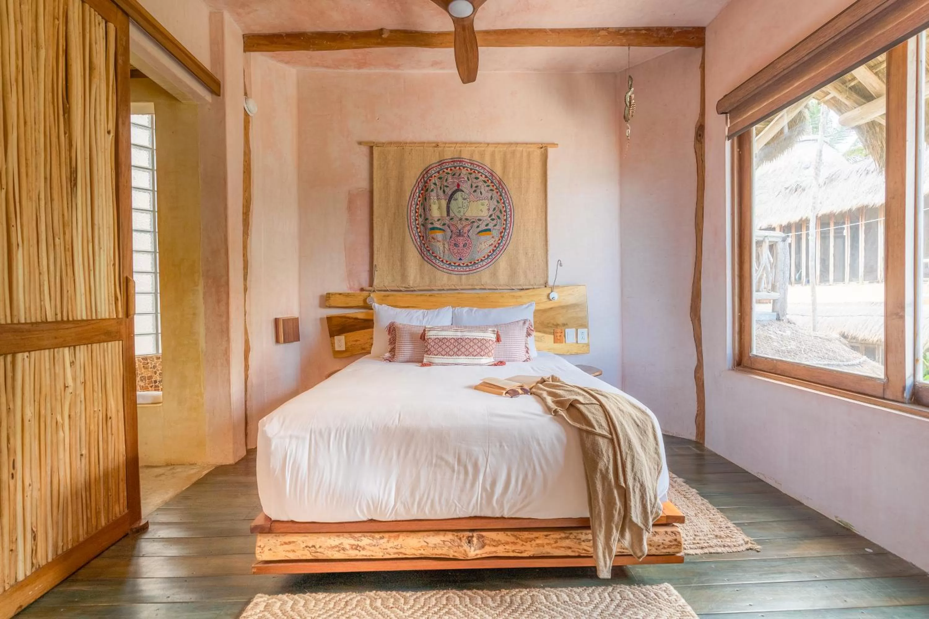 Bed in Alaya Tulum by Ahau Collection