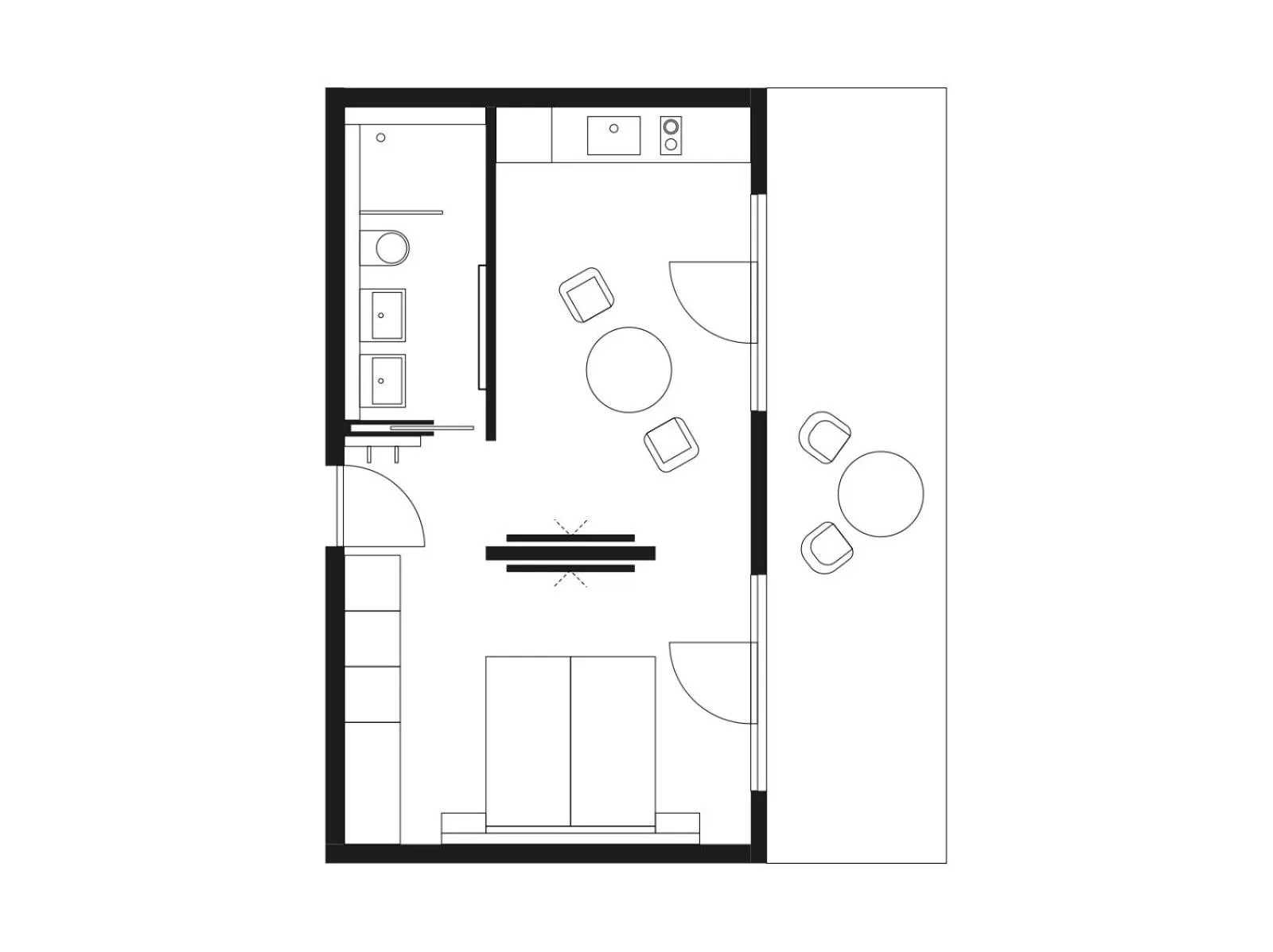 Floor plan in livisit bergapartments