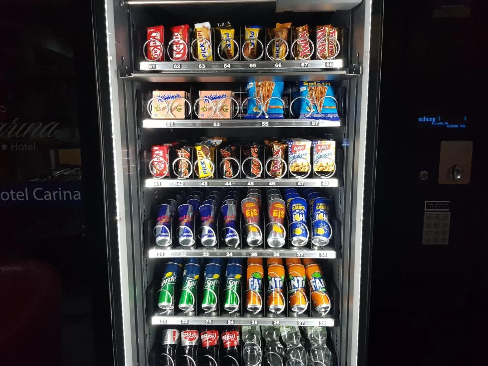 Non alcoholic drinks in Hotel Carina