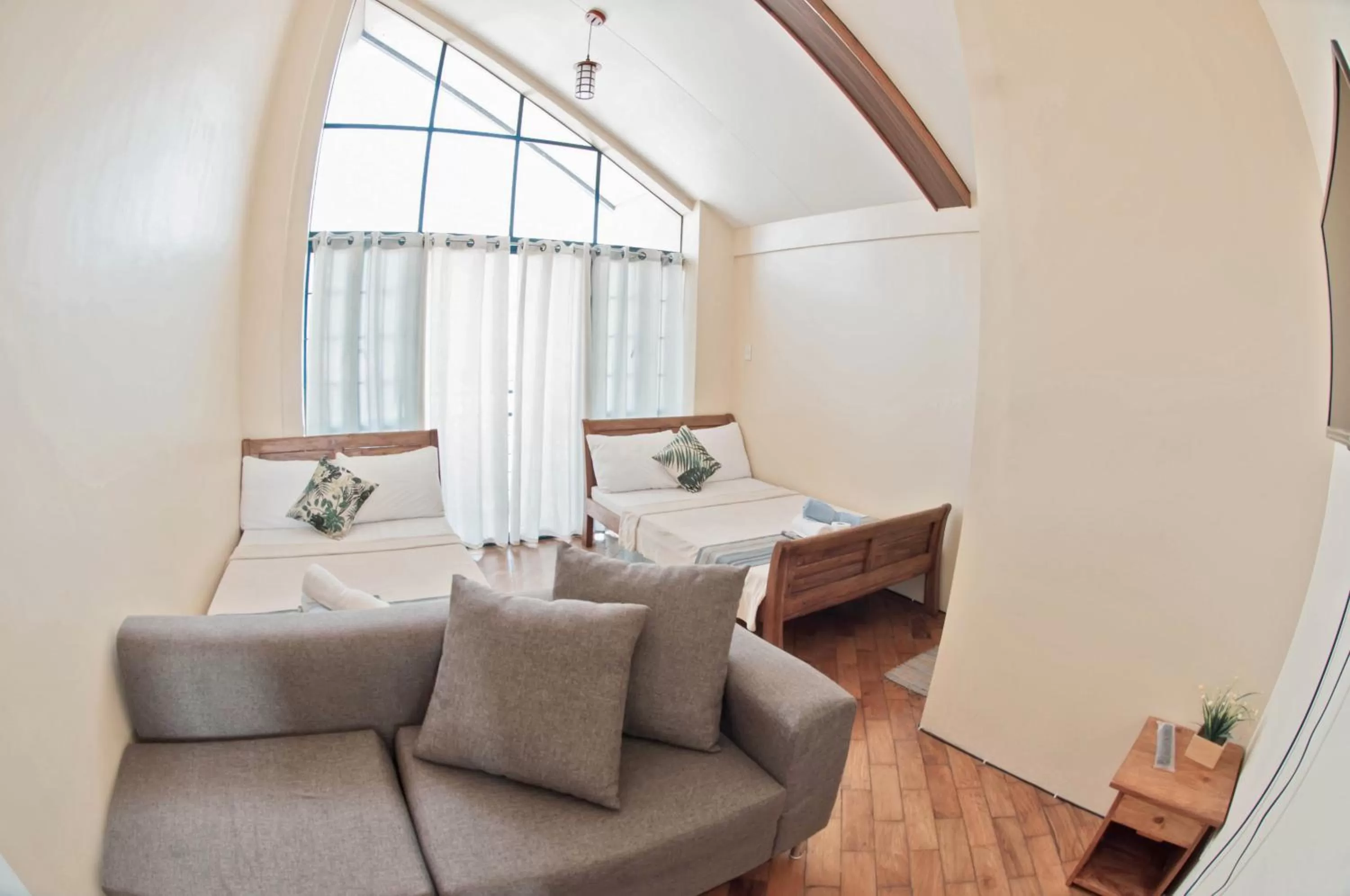 Bed in The Half House by Elmar Cabin