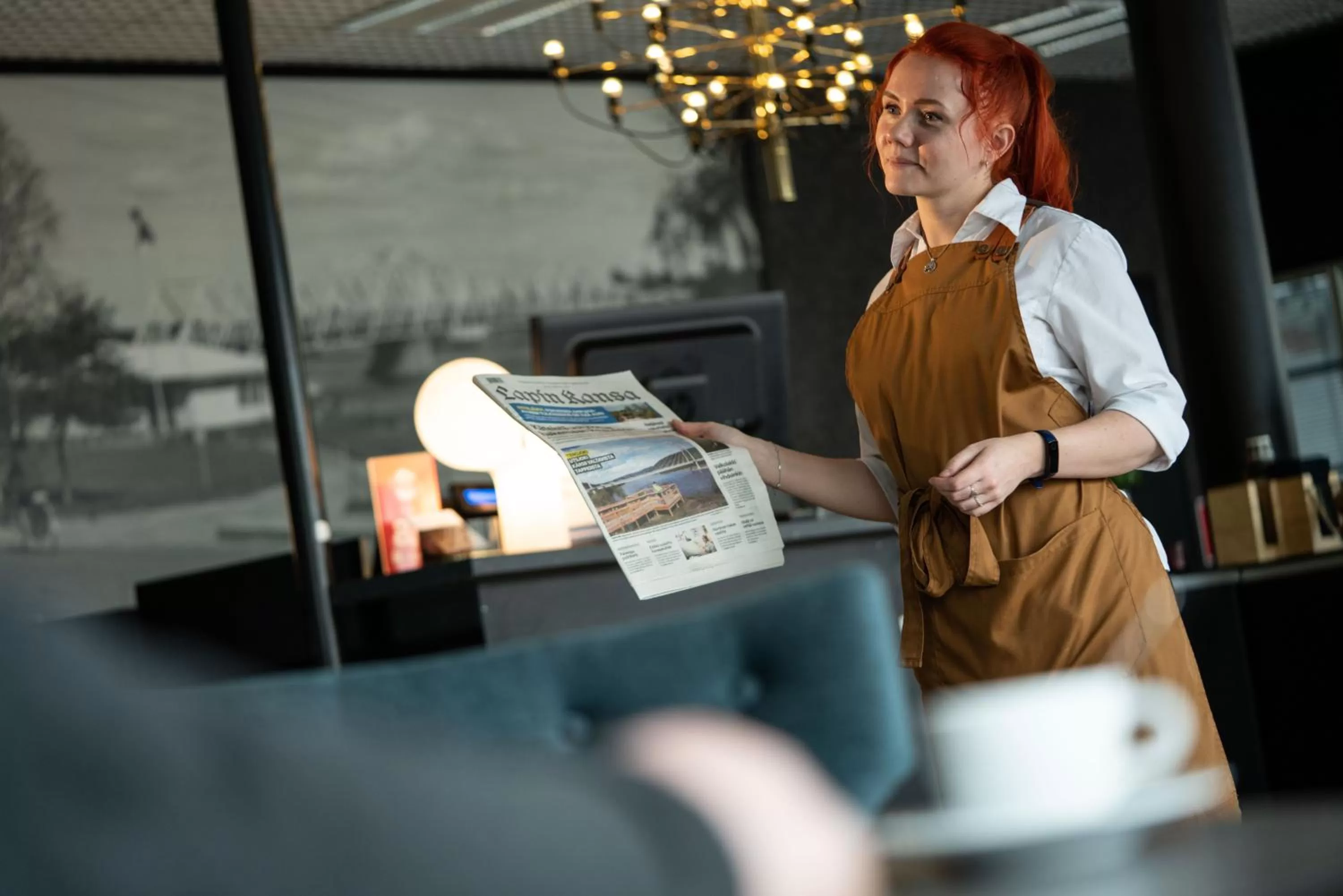 Lobby or reception in Hotelli Olof