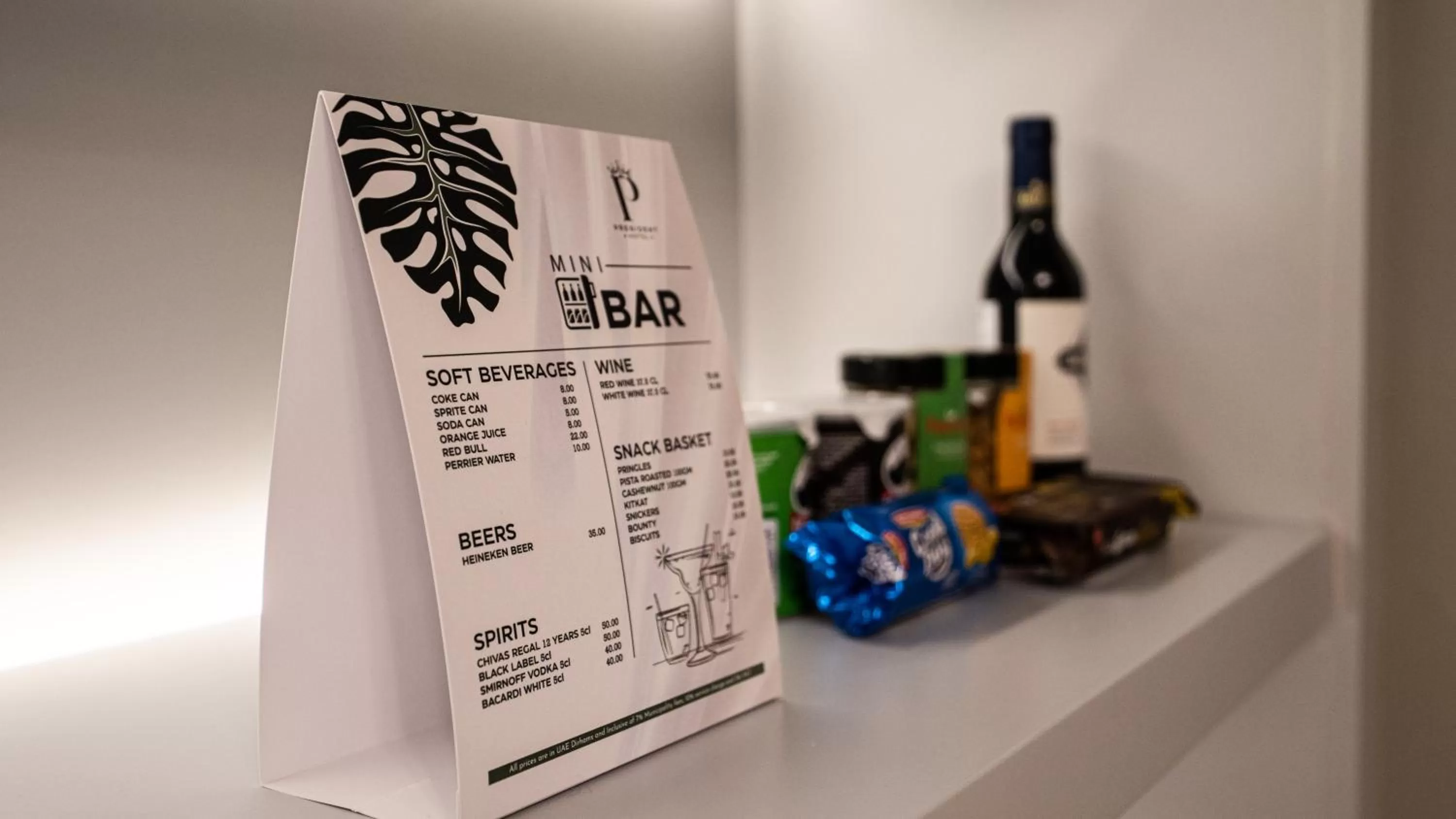 Food and drinks in President Hotel