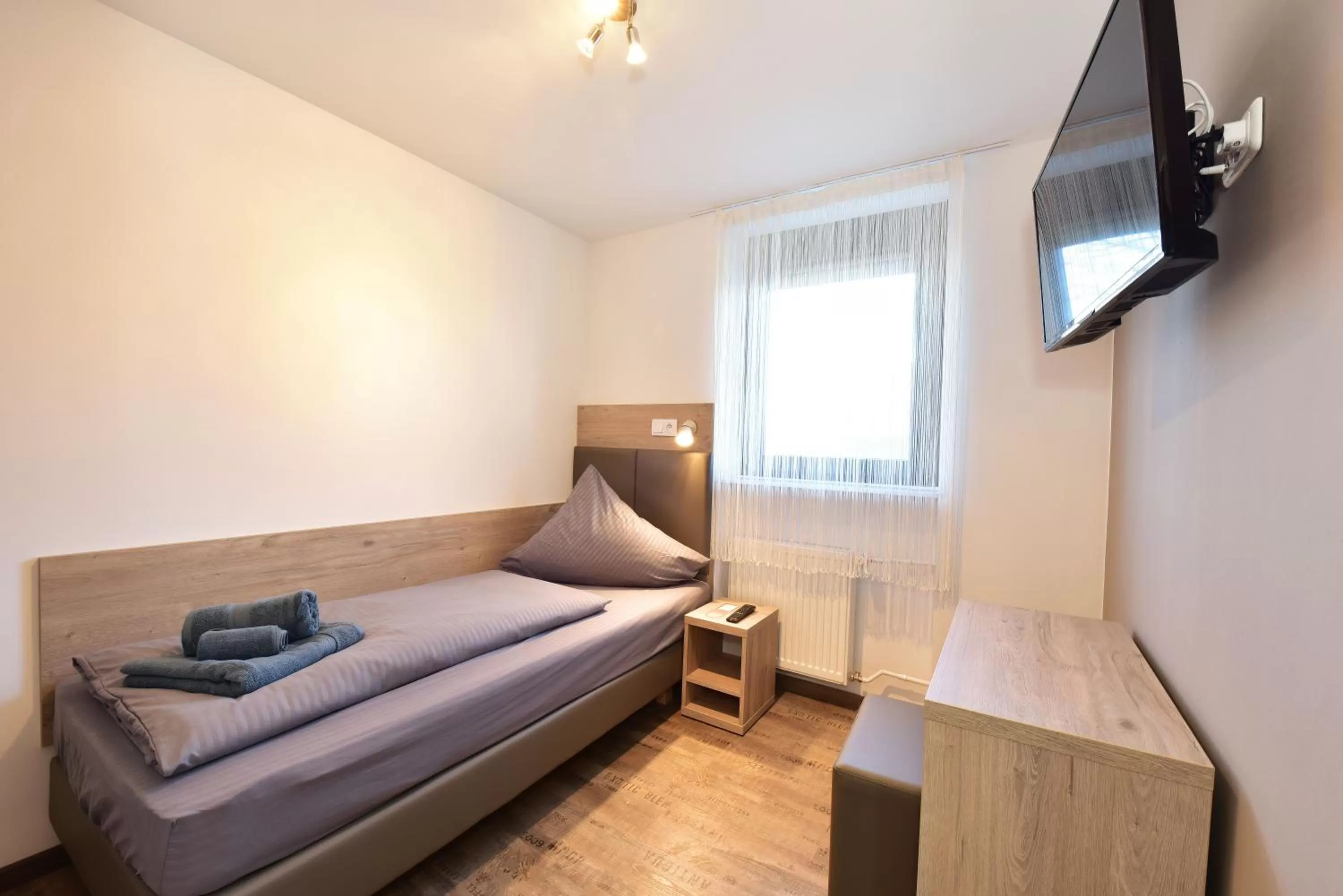 Bed in 1a Gästehaus am Hafen