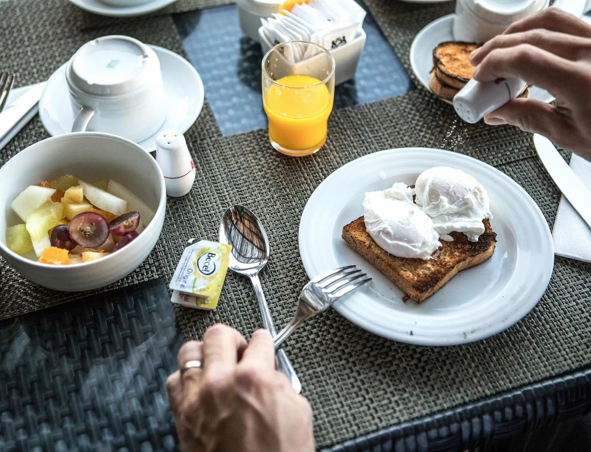 Food close-up in Dom Pedro Marina