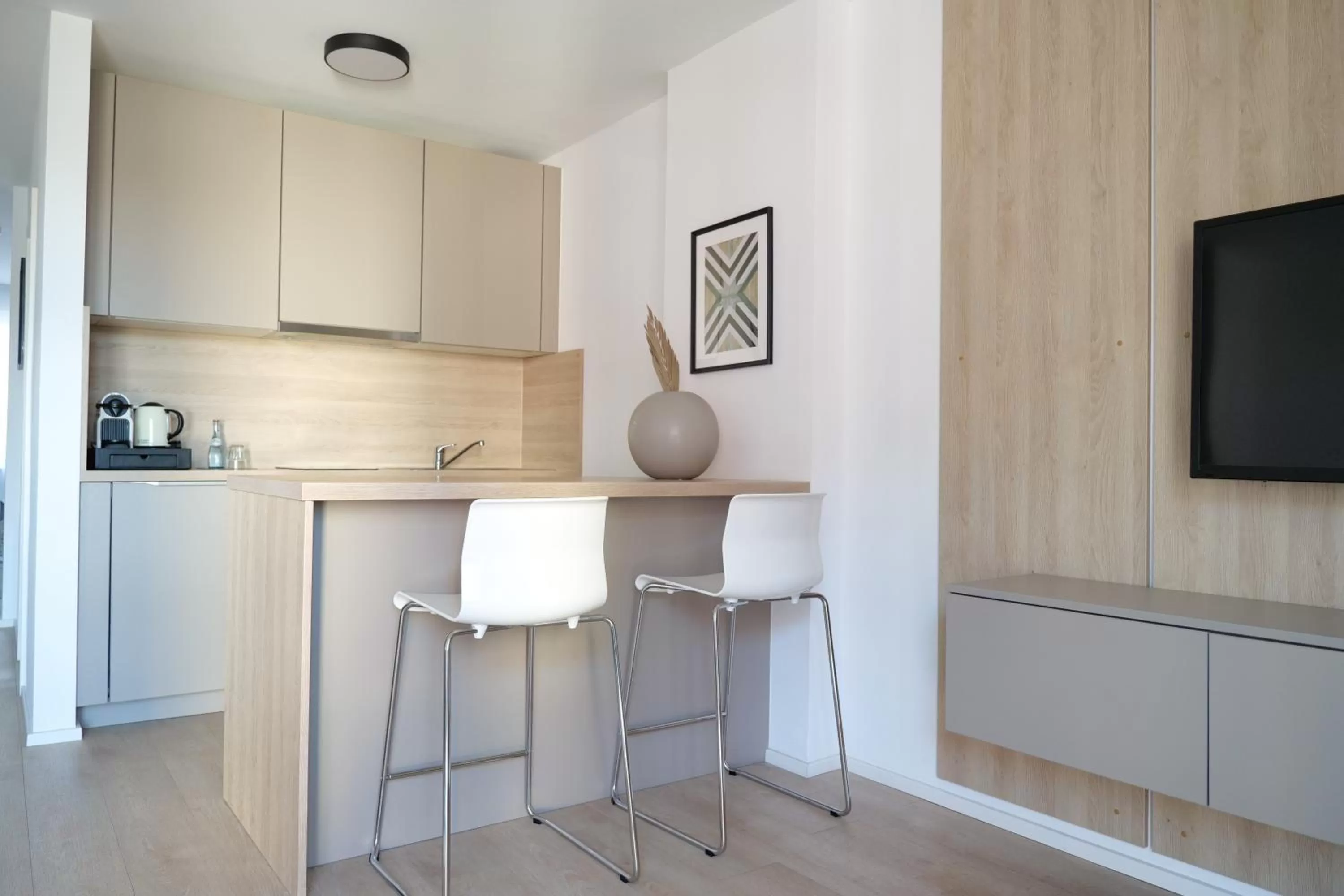 Kitchen or kitchenette in Aparthotel Cosy