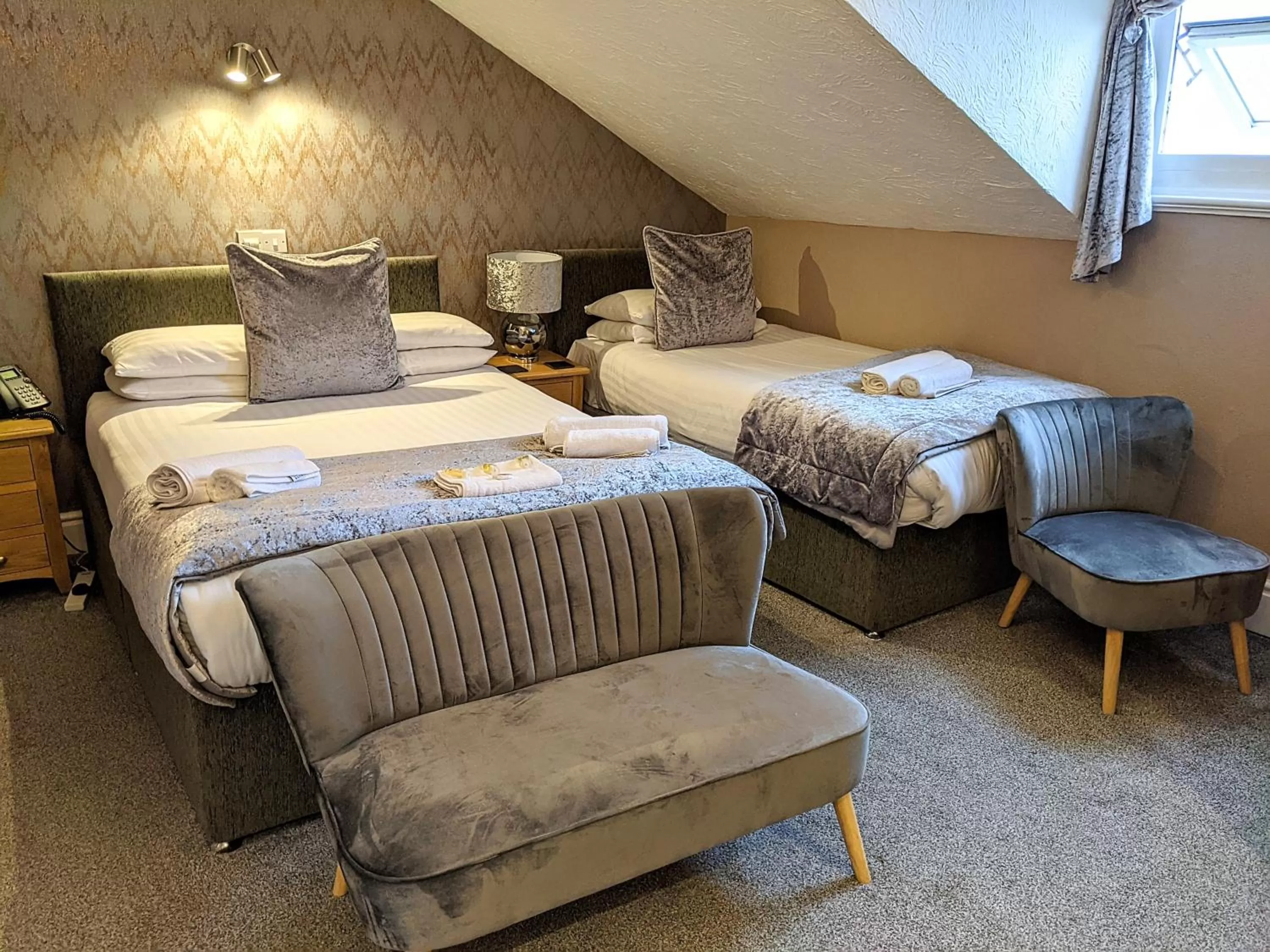 Double or Twin Room with Partial Sea View (Not Pet Friendly) in The Wildings Hotel & Tudno's Restaurant