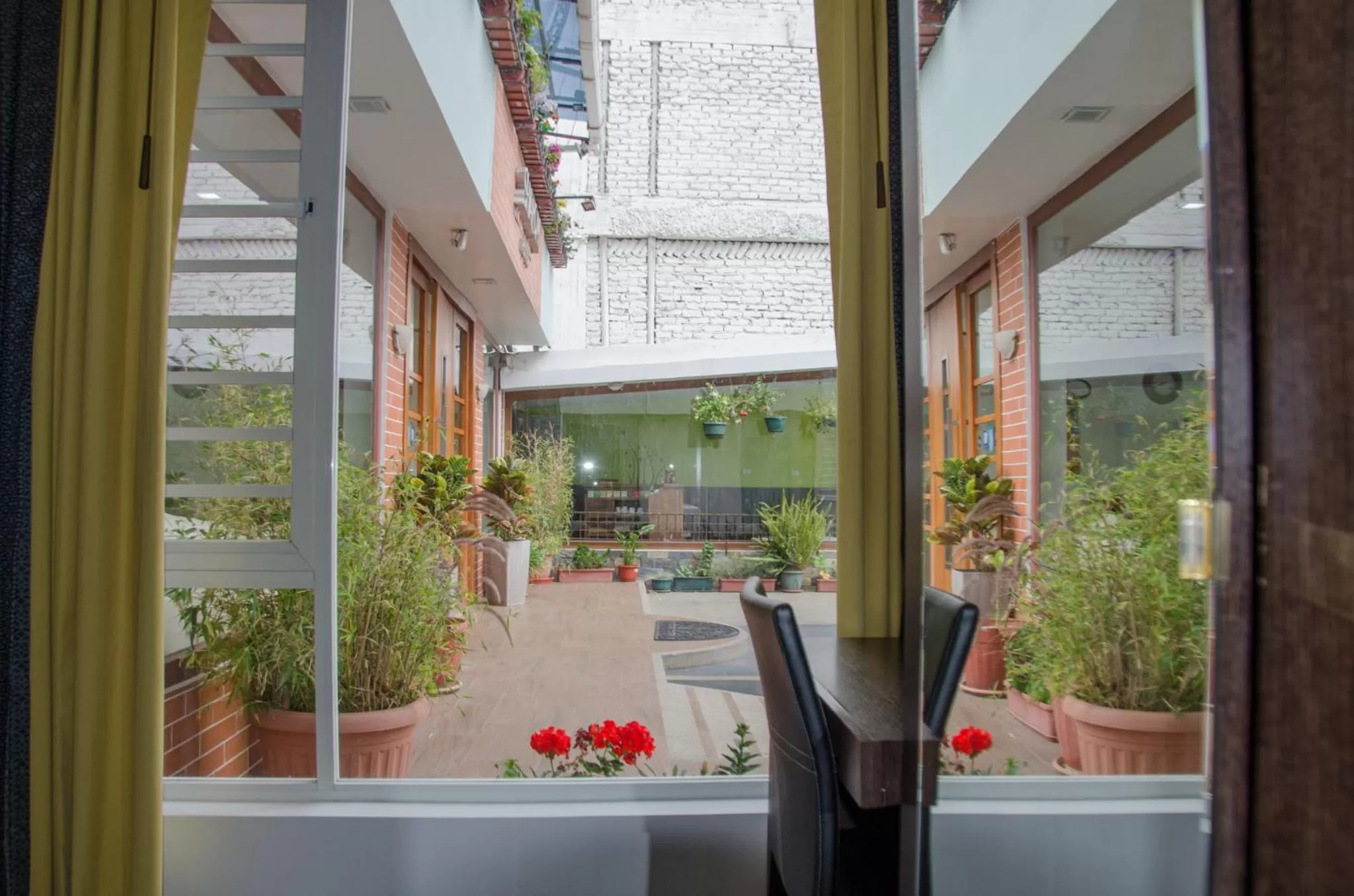 Garden view in Hotel Shalom