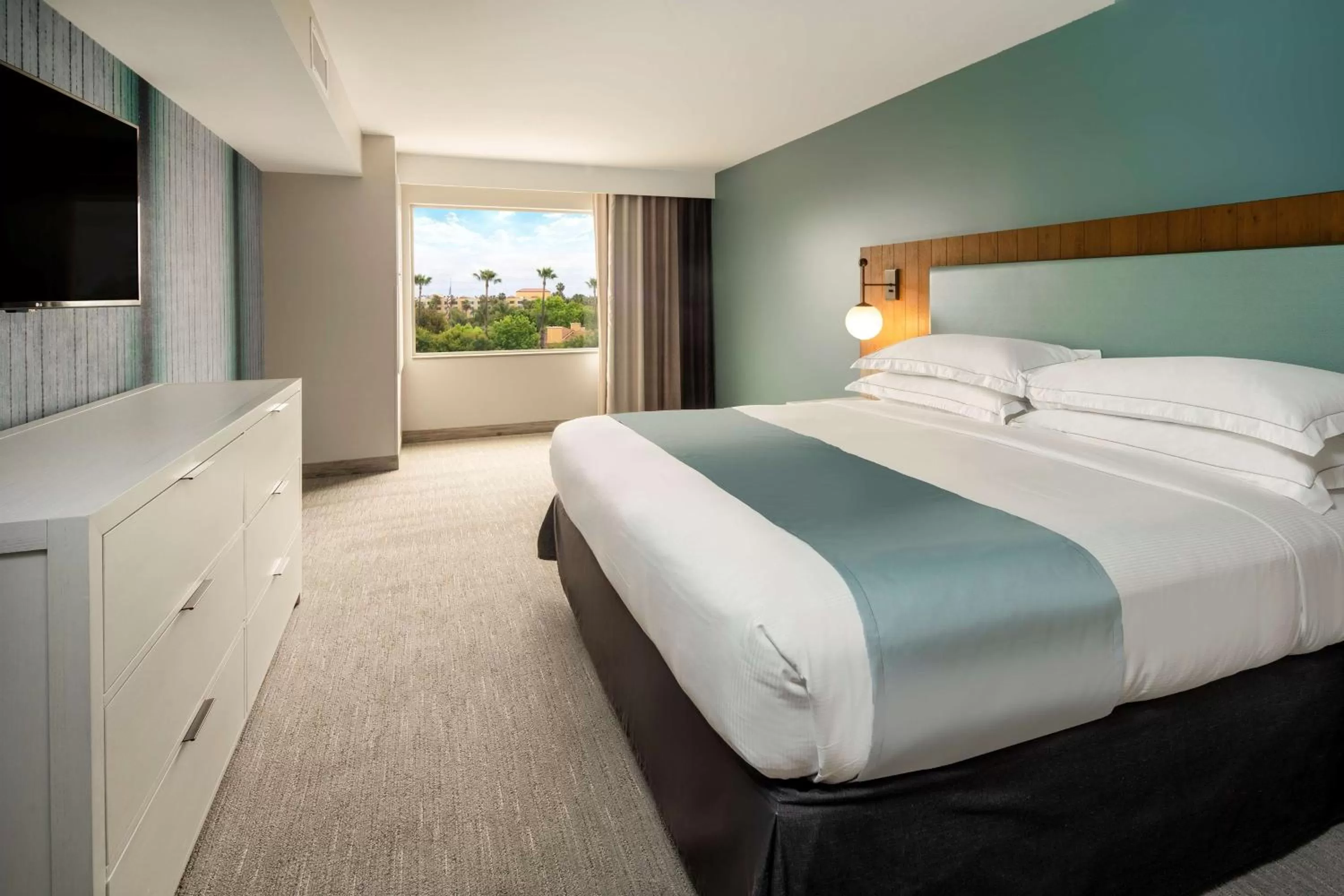 Bed in SunCoast Hotel Anaheim, Tapestry Collection by Hilton