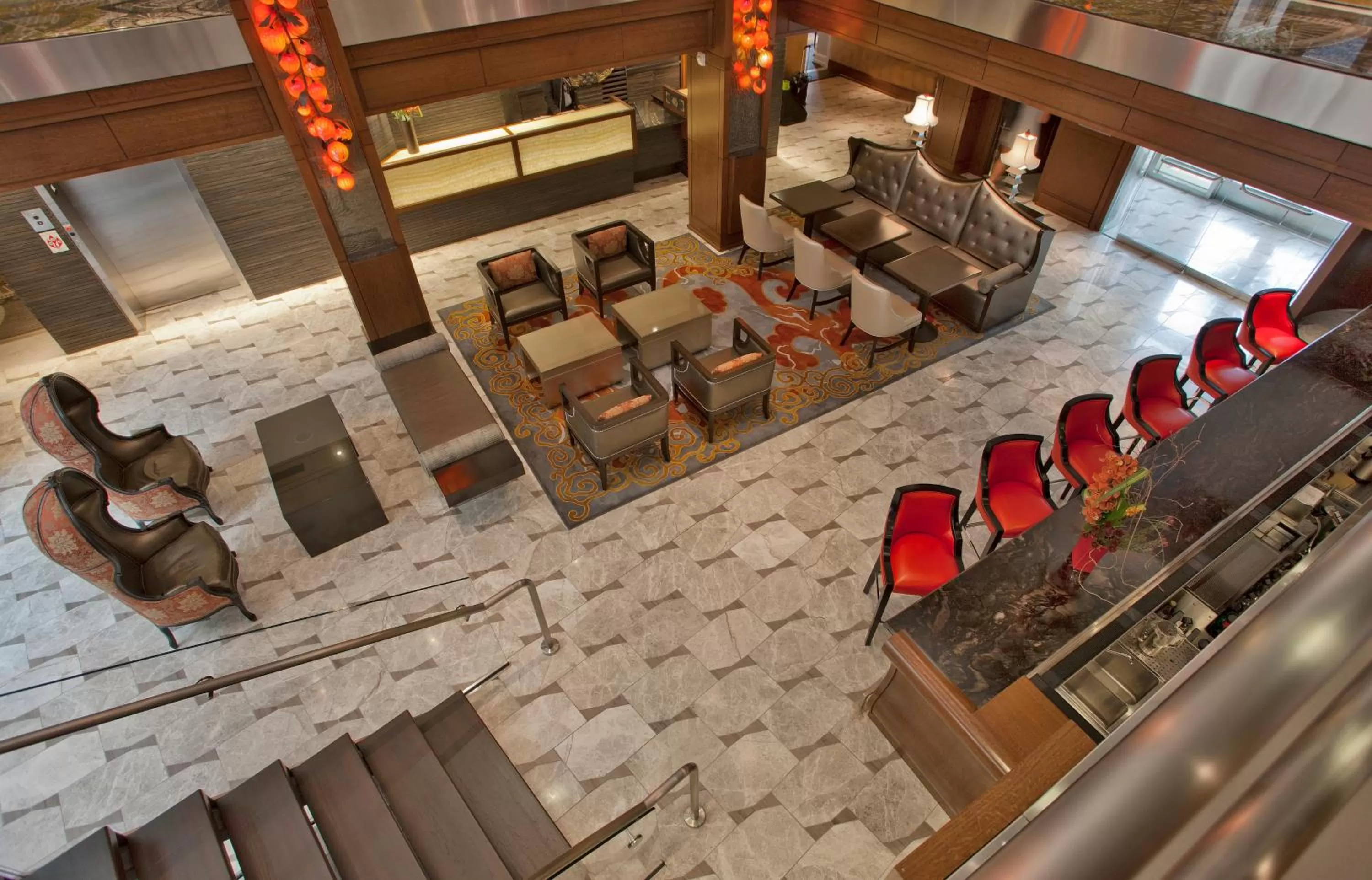 Seating area in Morrison Clark Inn Washington DC Convention Center