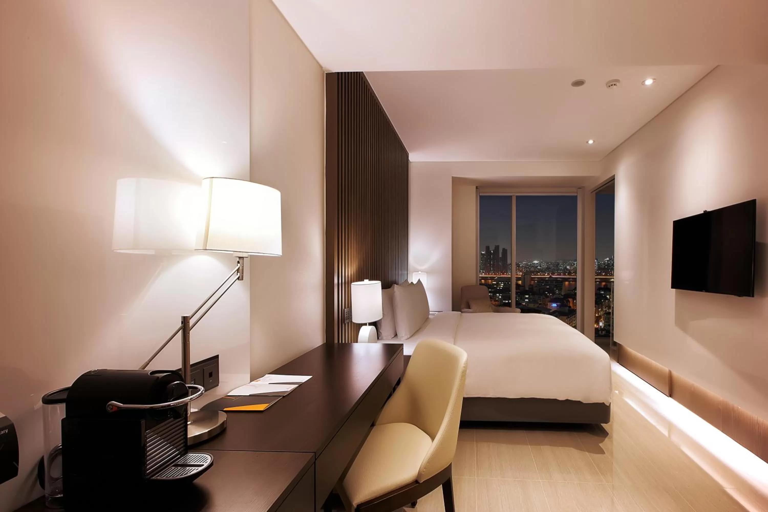 Decorative detail, Bed in Hotel Entra Gangnam