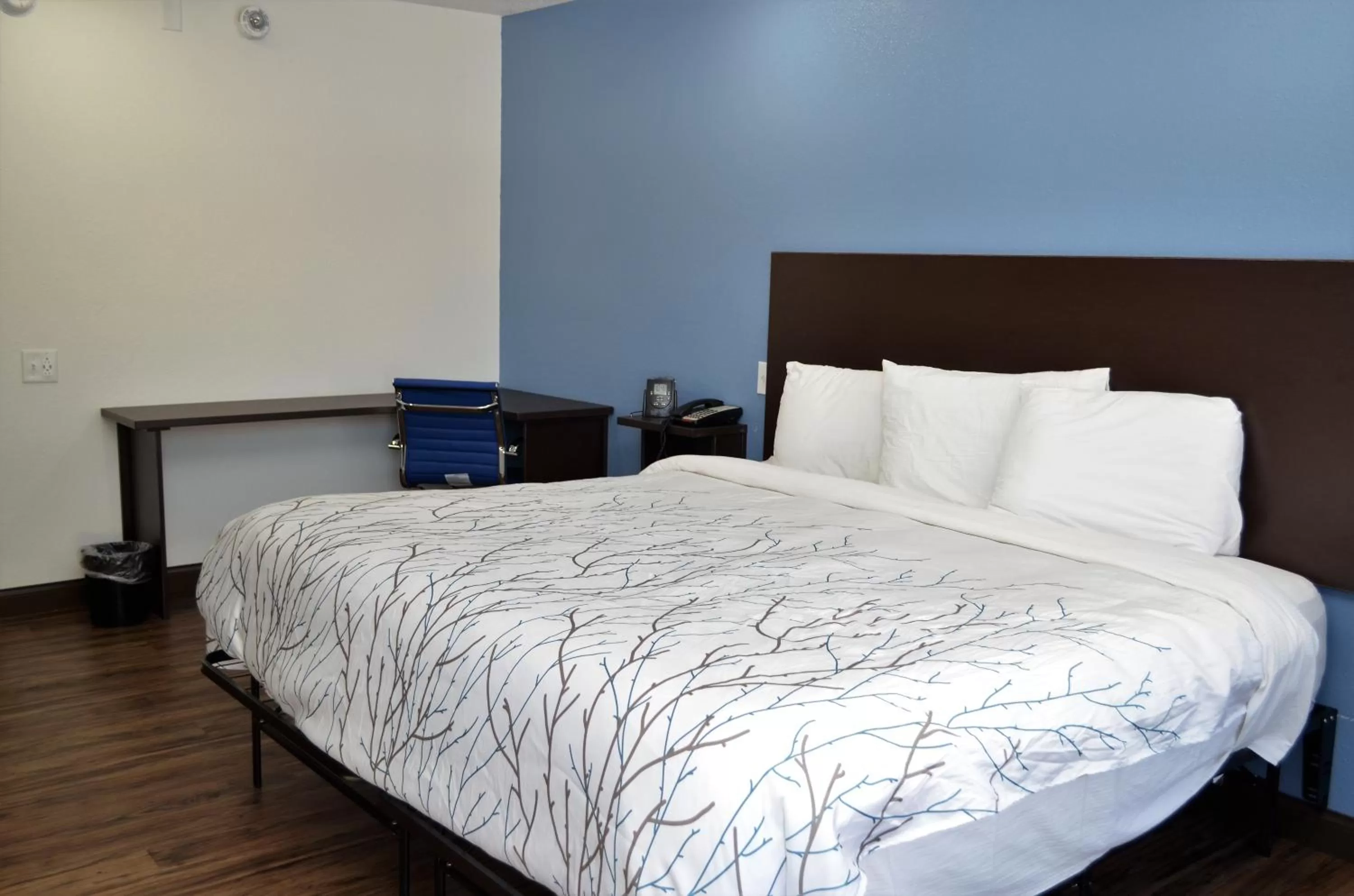 Bed in Athena Inn Chattanooga